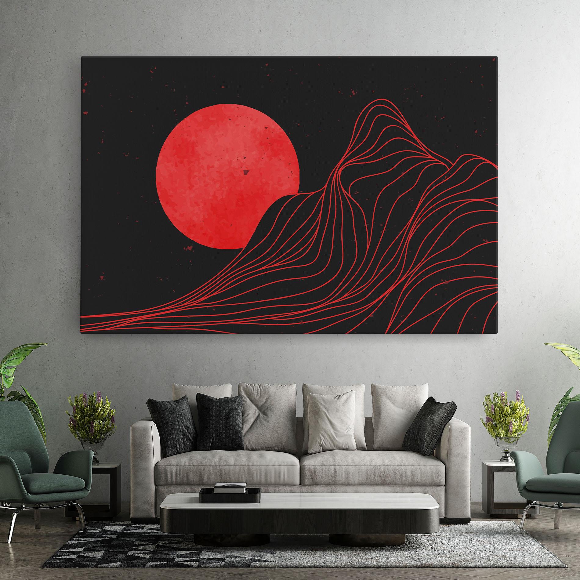 Tablou Canvas Bloody Moon mockup 7