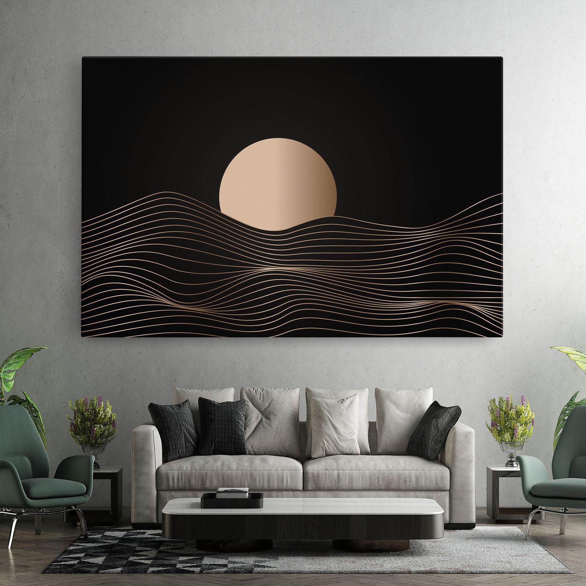 Tablou Canvas Cream Moon mockup 7