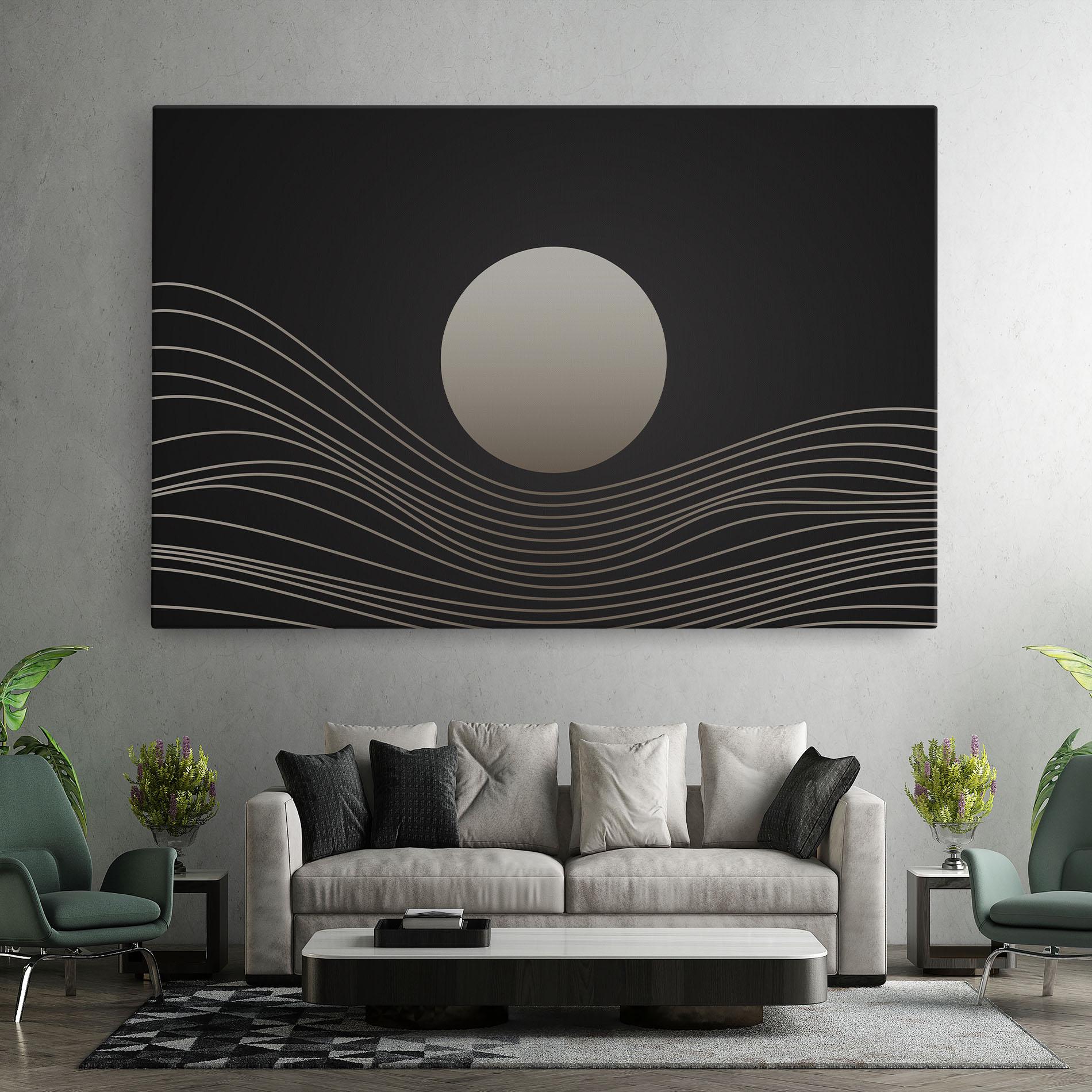 Tablou Canvas Grey Moon mockup 7