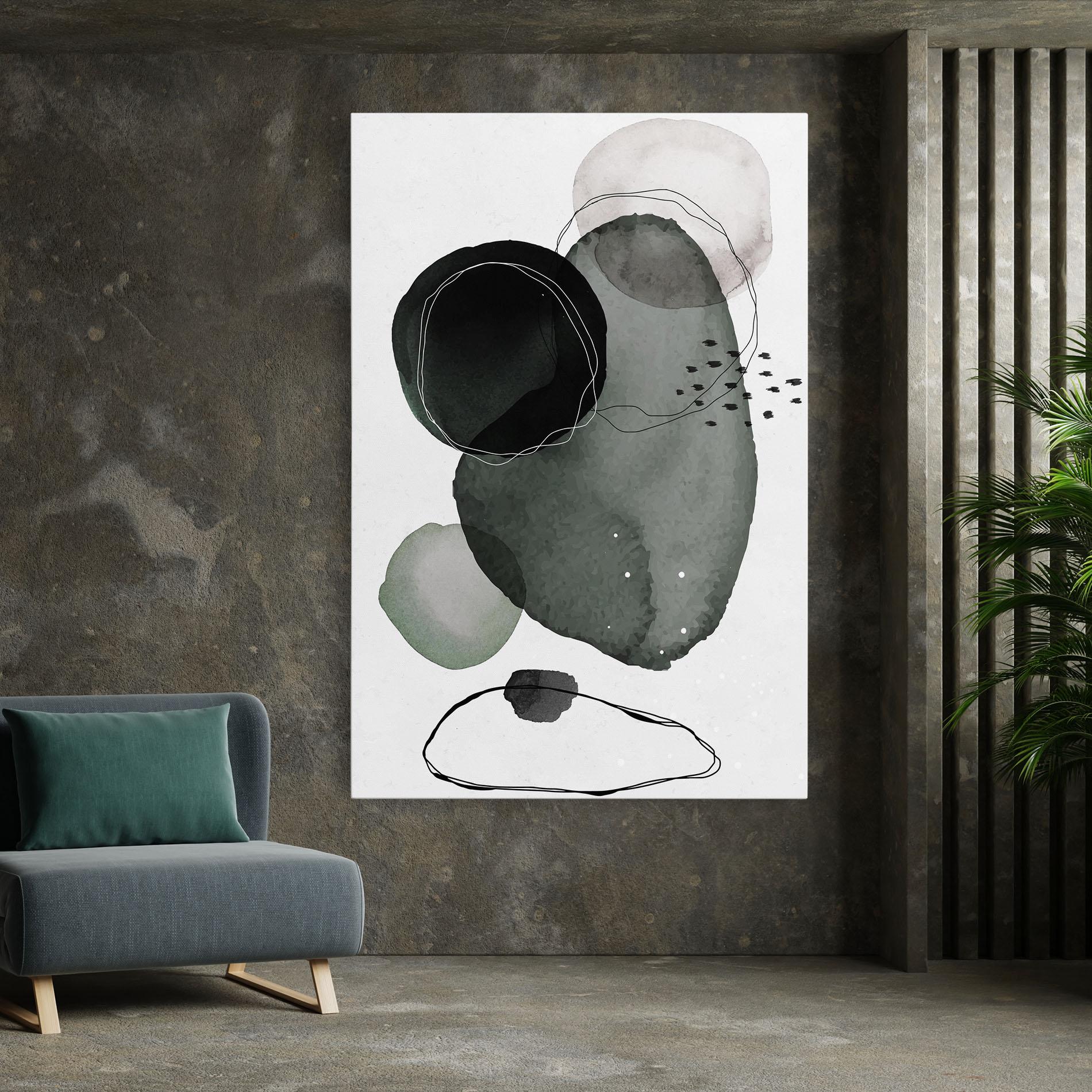 Tablou Canvas Green Watercolor mockup 7