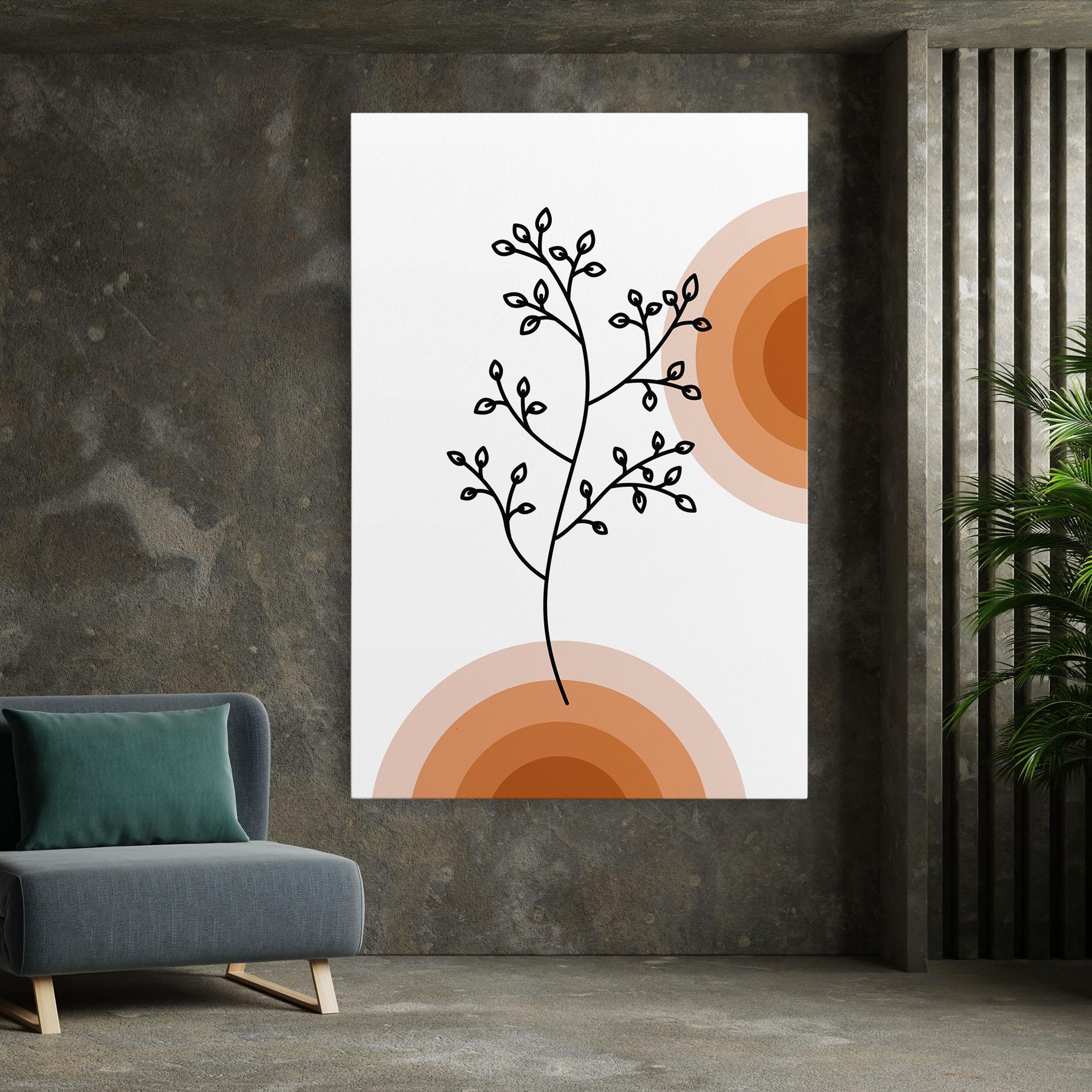 Tablou Canvas Plant Orange Circle mockup 7