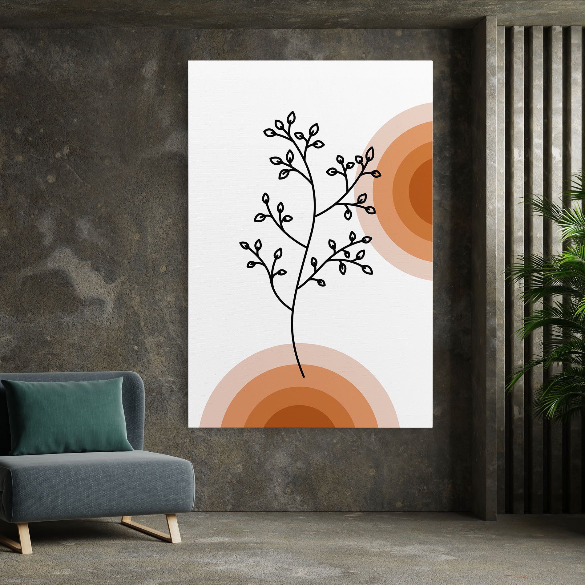 Plant Orange Circle mockup 7