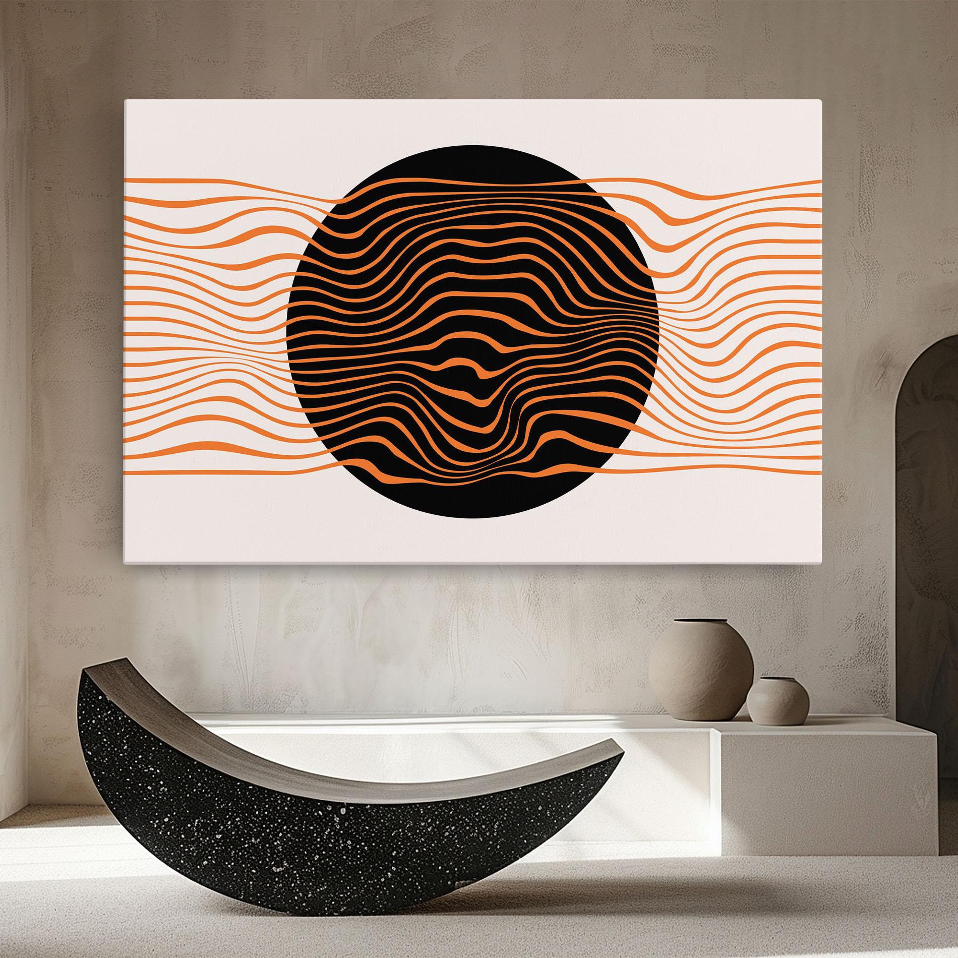 Tablou Canvas Black Circle mockup 8