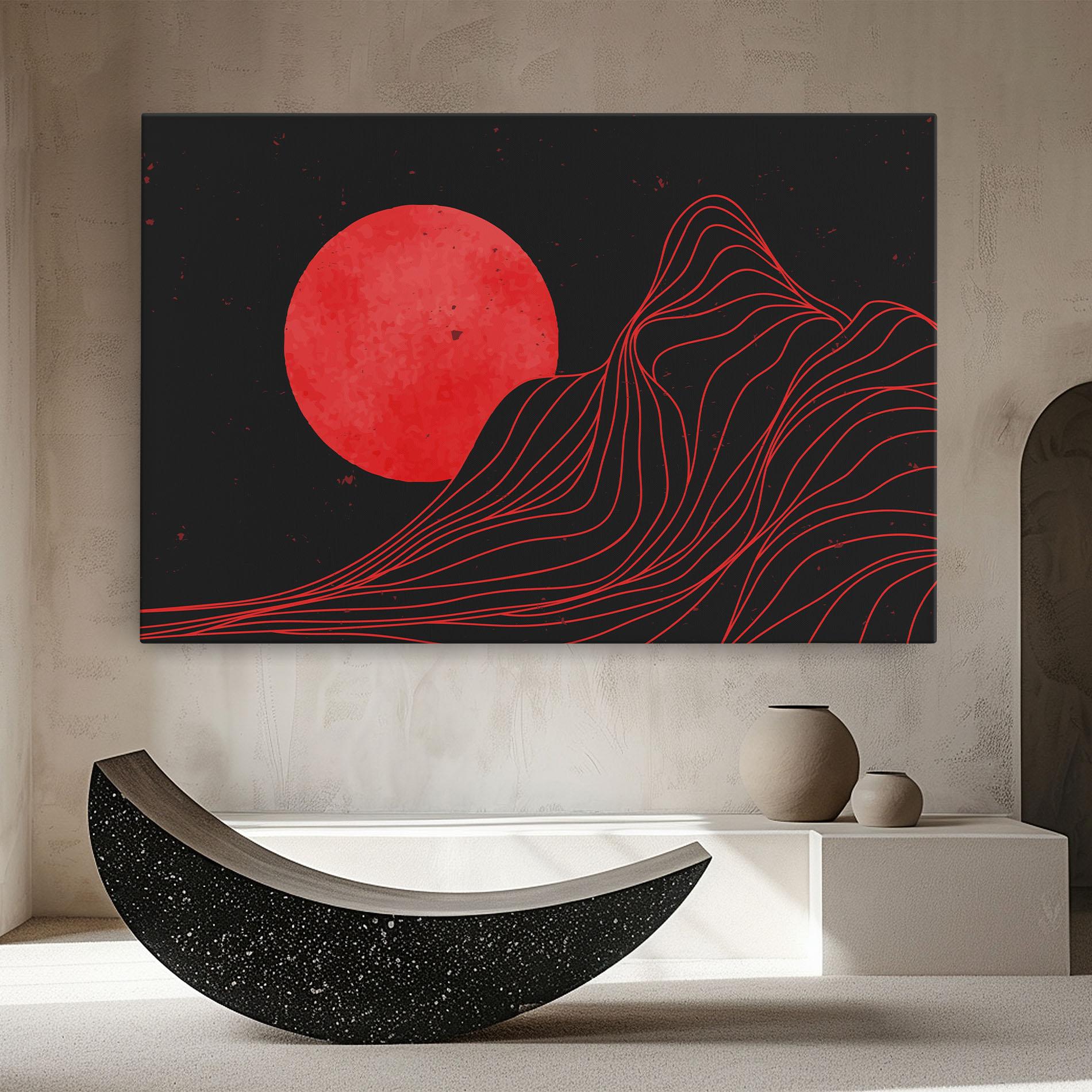 Tablou Canvas Bloody Moon mockup 8