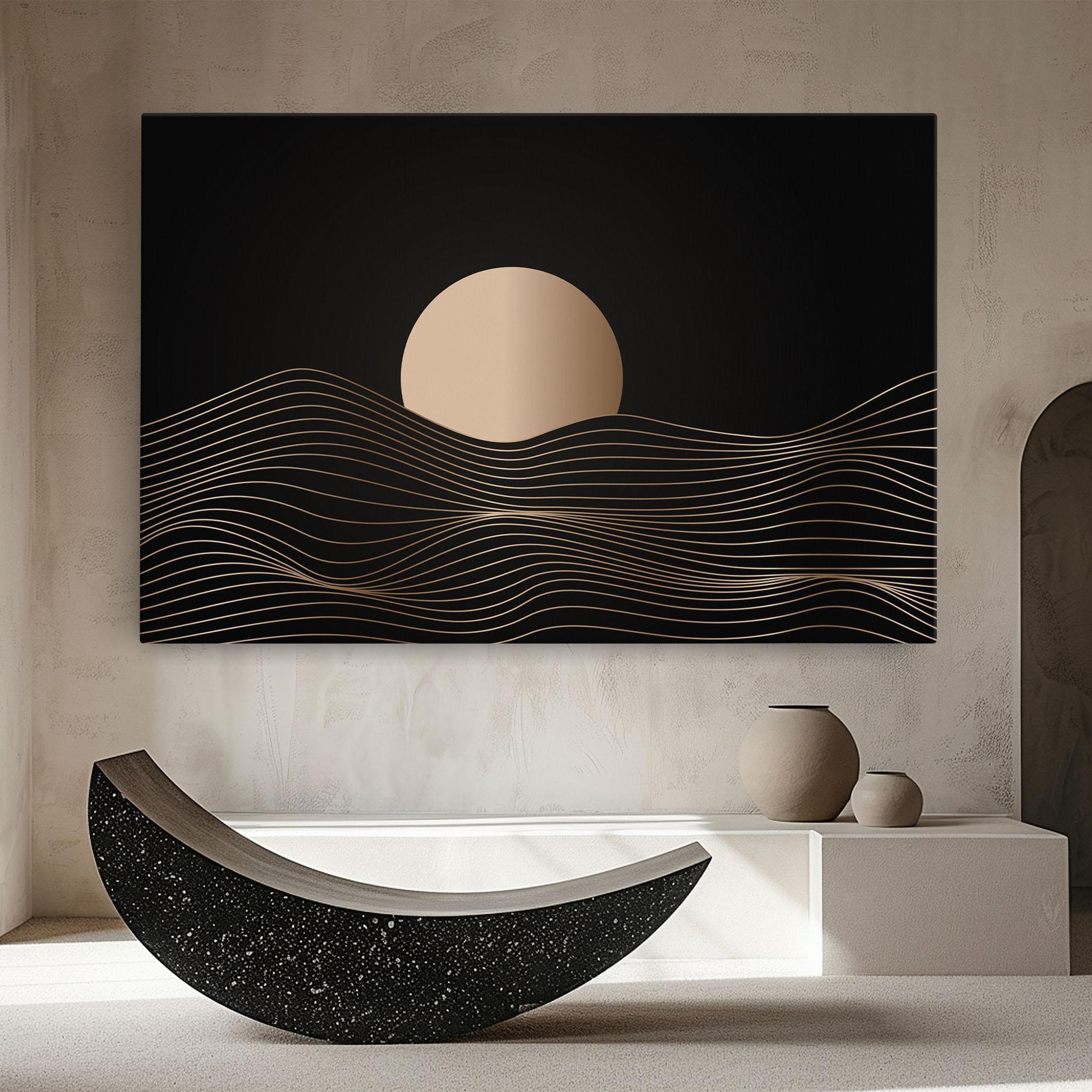 Tablou Canvas Cream Moon mockup 8