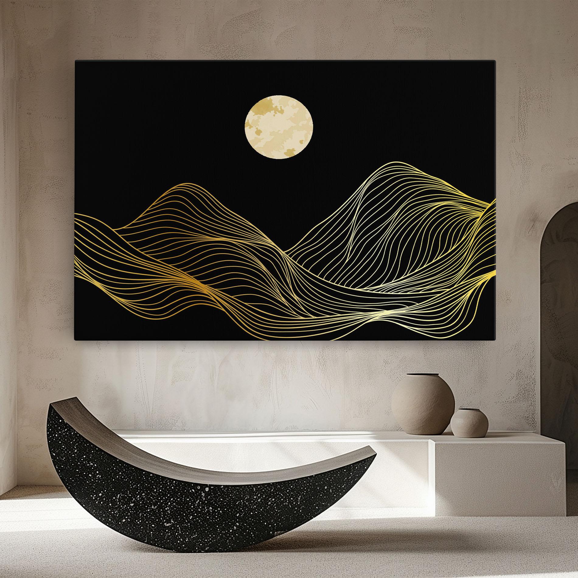Tablou Canvas Golden Moon mockup 8
