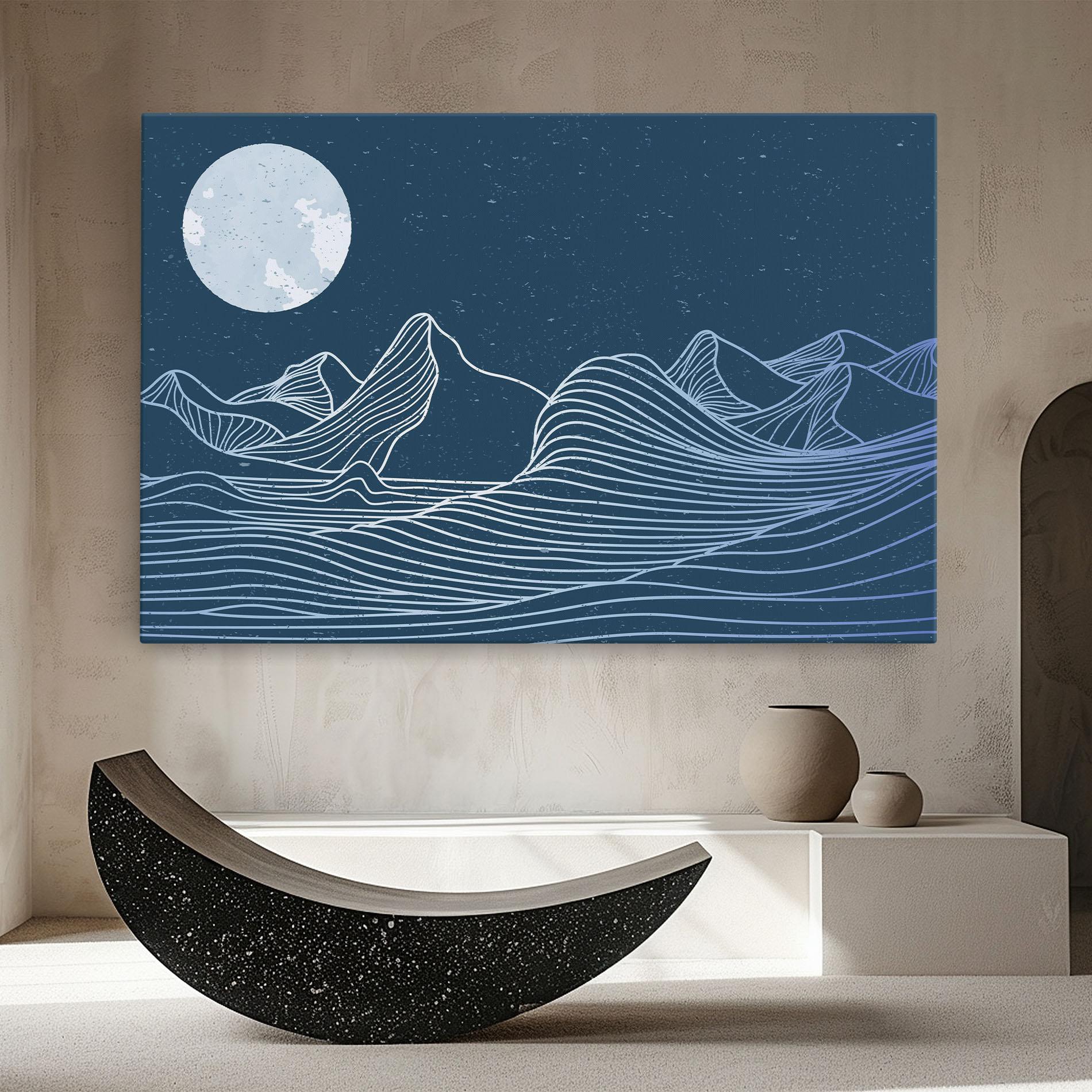 Tablou Canvas Ocean Blue Wave mockup 8