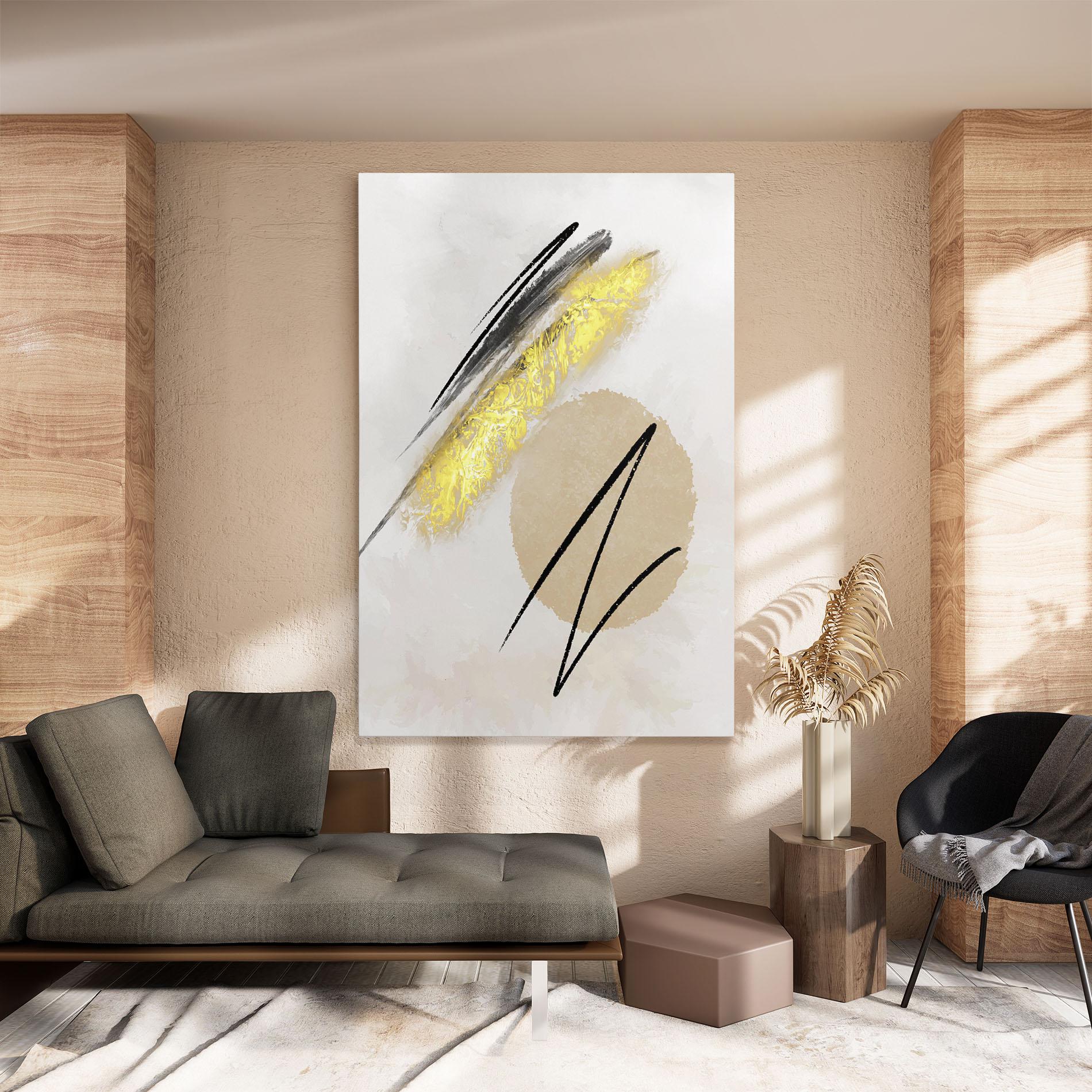 Tablou Canvas Gold Brush mockup 8