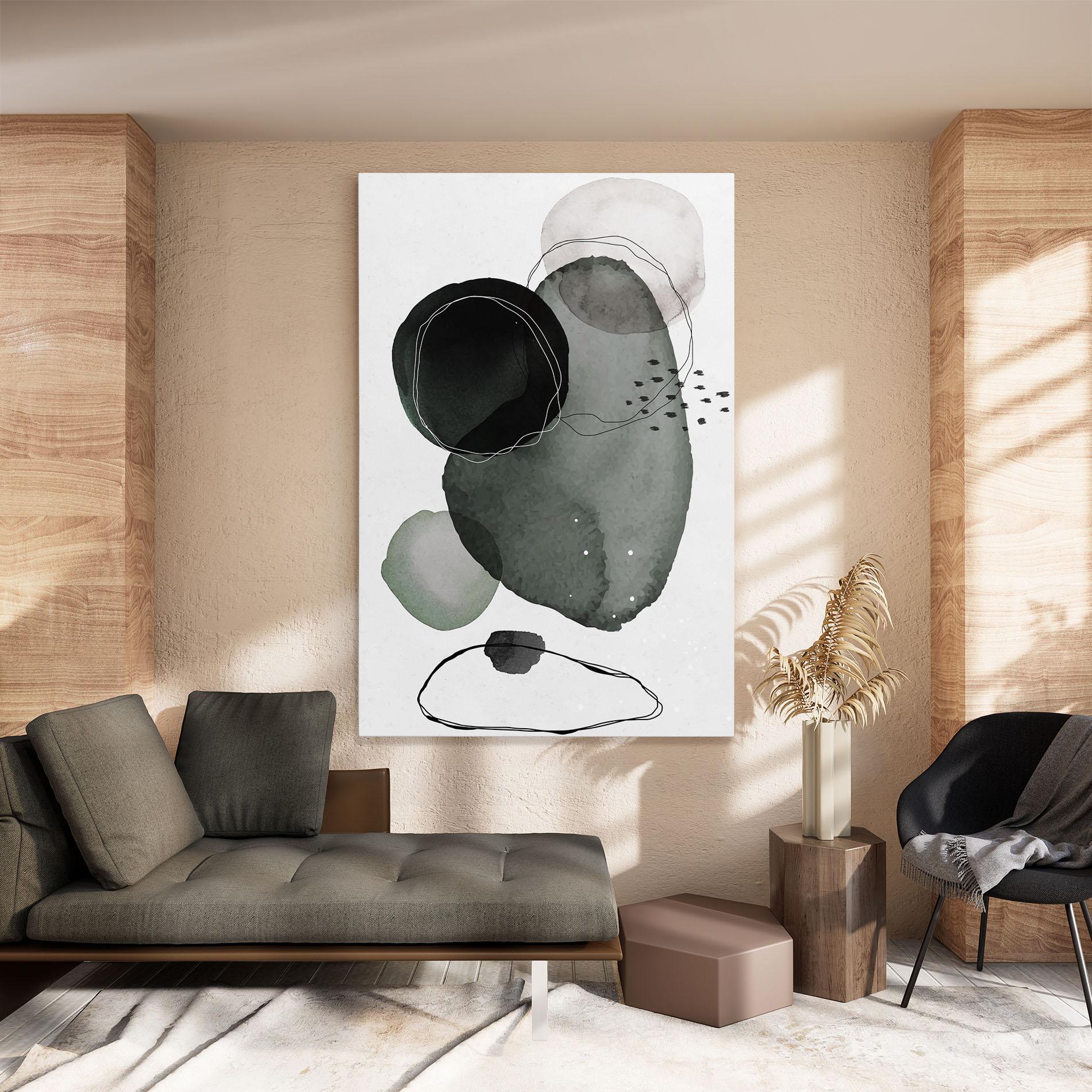 Tablou Canvas Green Watercolor mockup 8