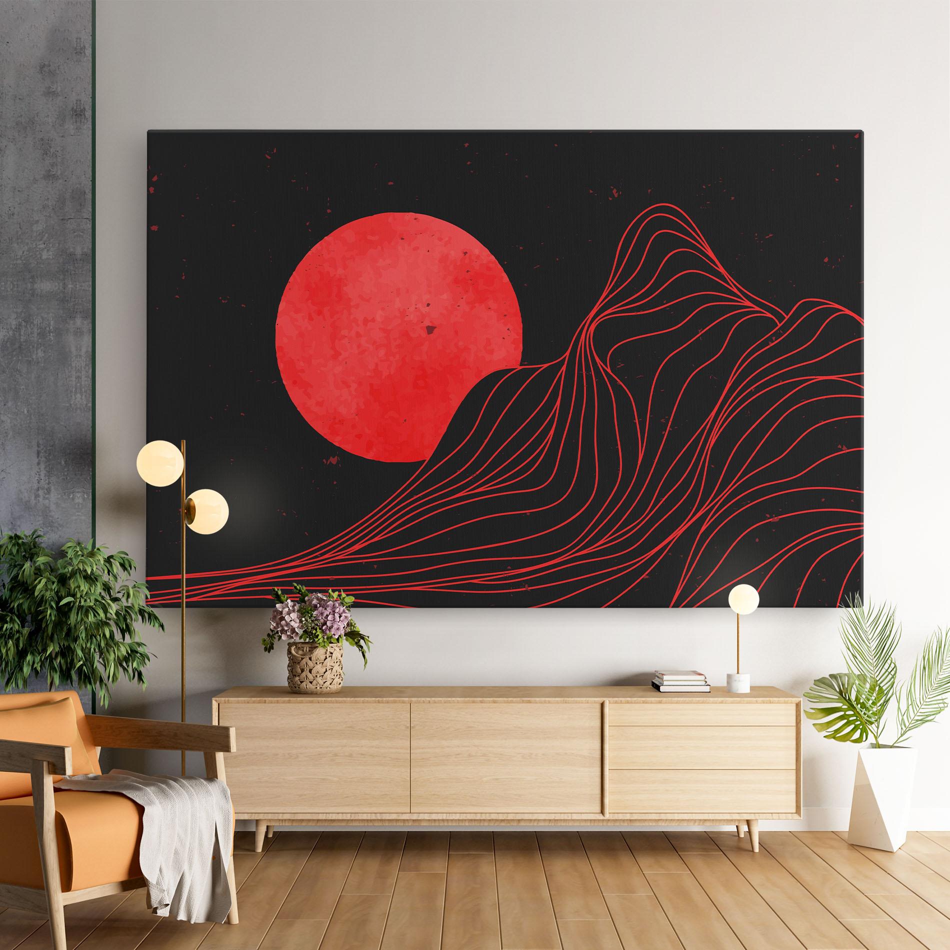 Tablou Canvas Bloody Moon mockup 9