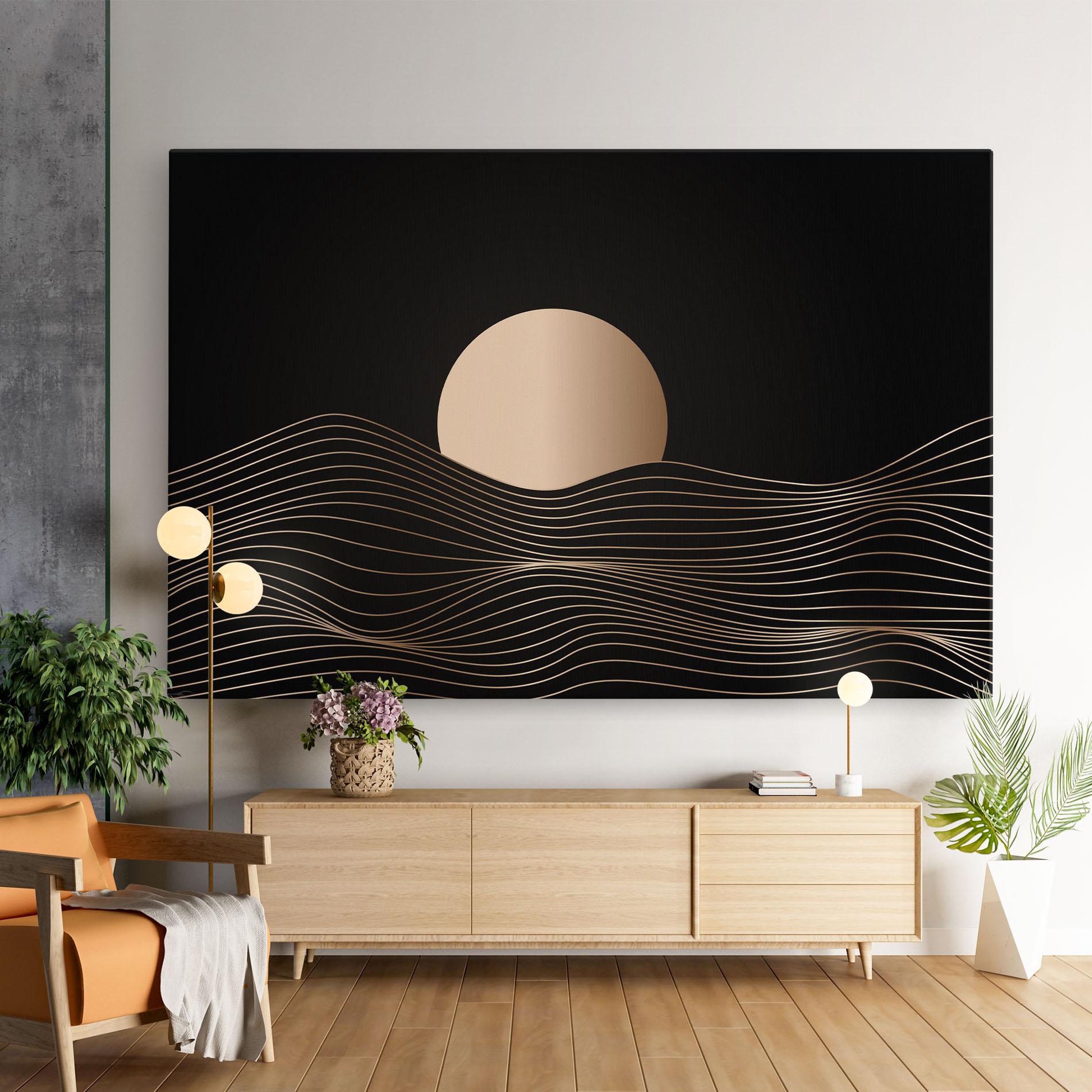Tablou Canvas Cream Moon mockup 9
