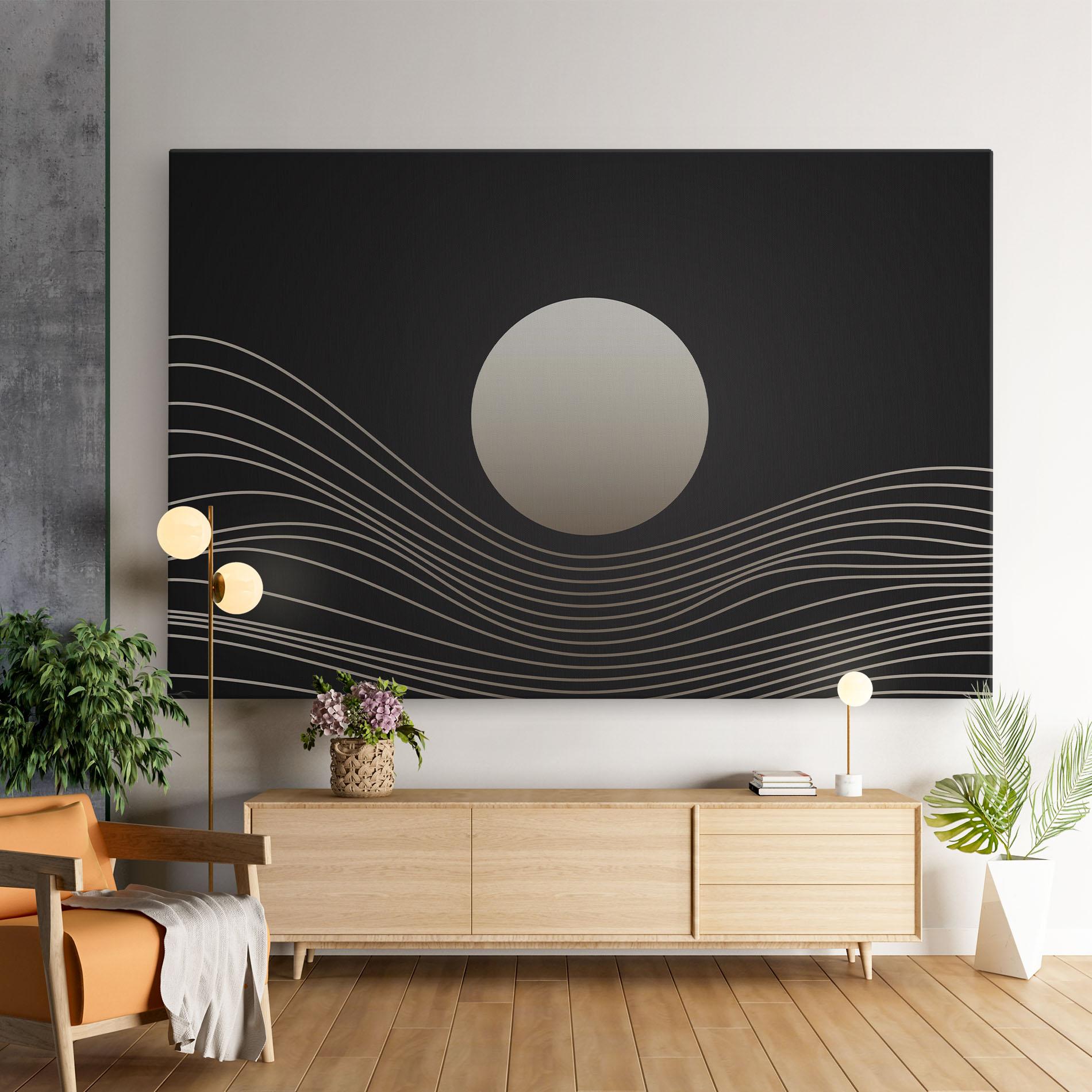 Tablou Canvas Grey Moon mockup 9