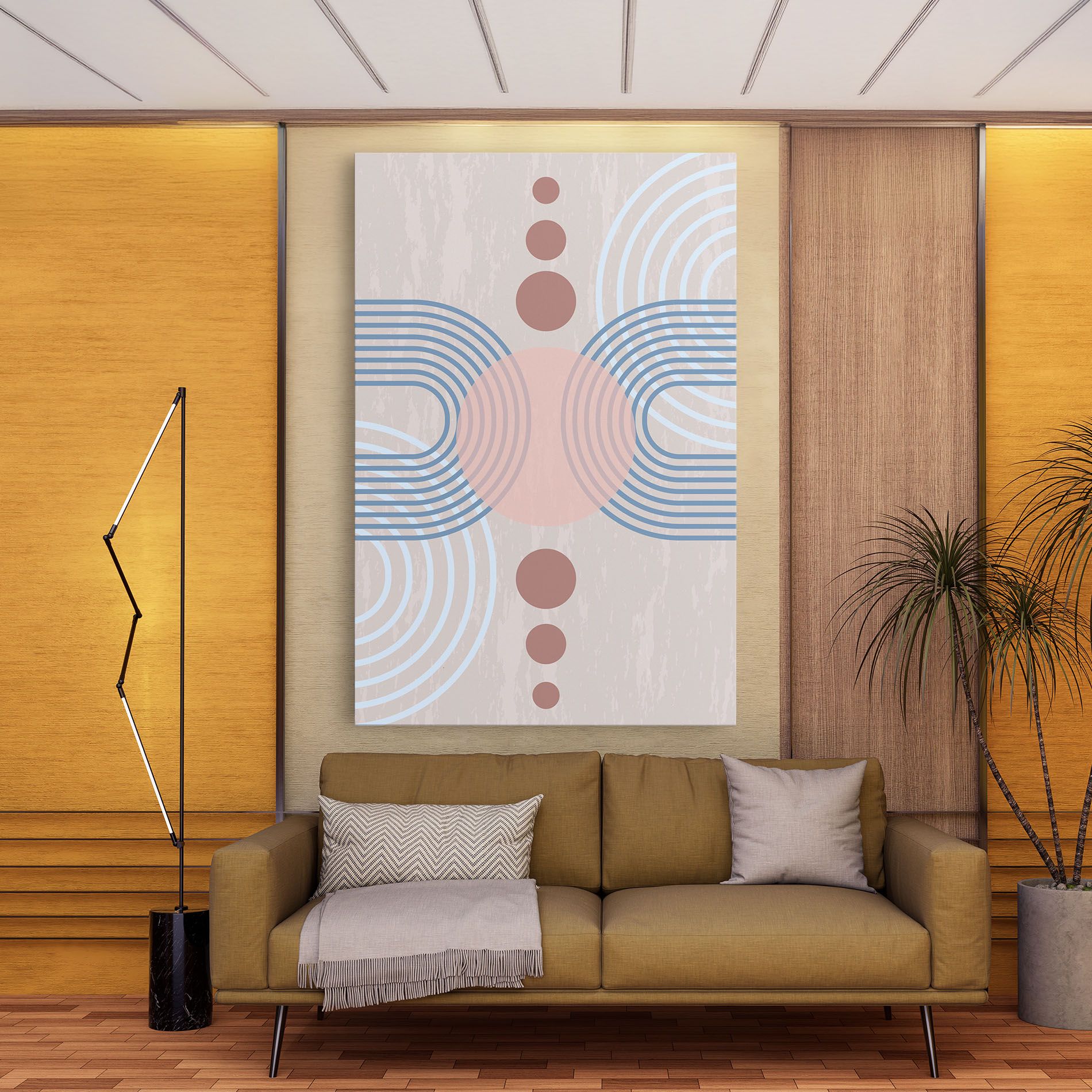 Blue Lines On Pink mockup 9