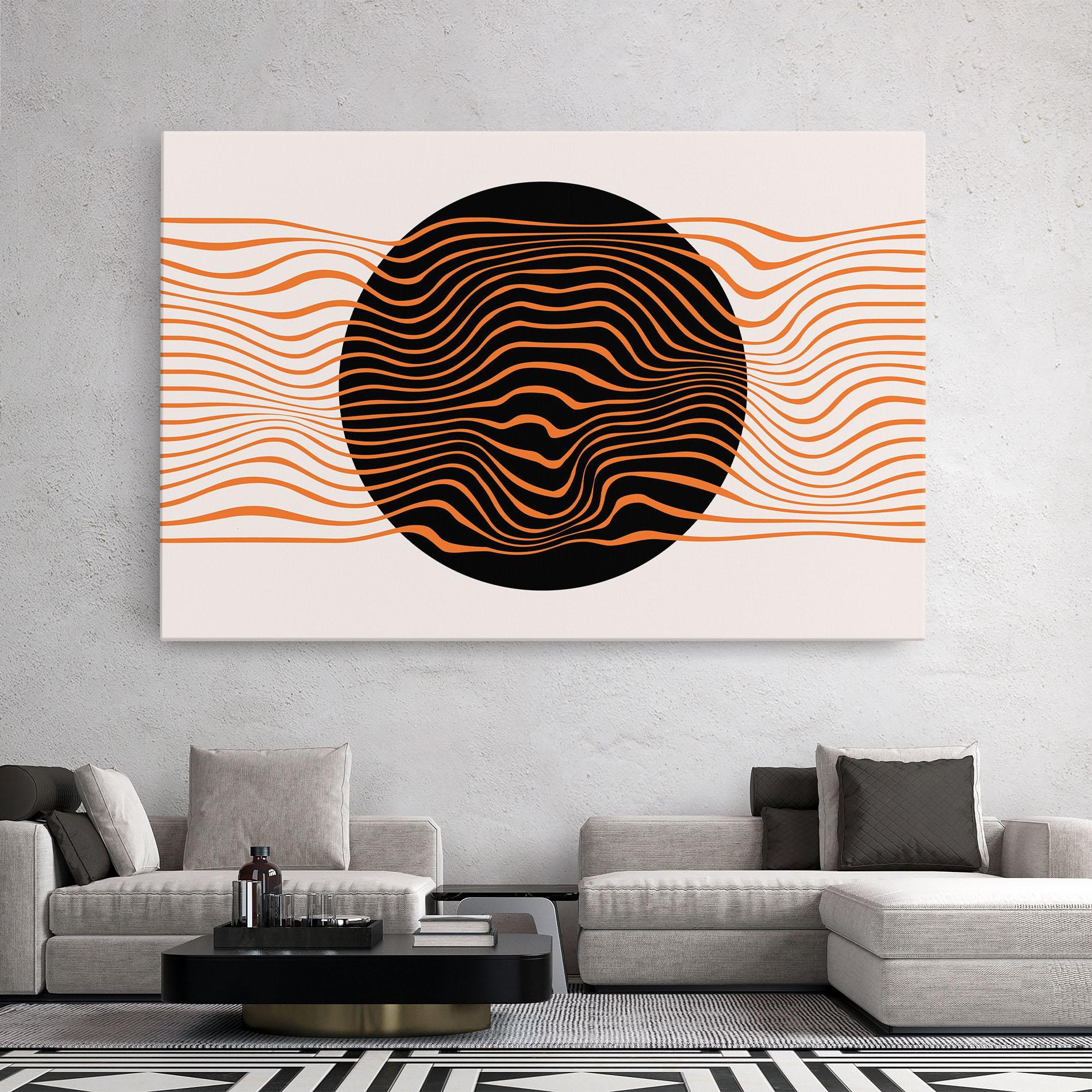 Tablou Canvas Black Circle mockup 2