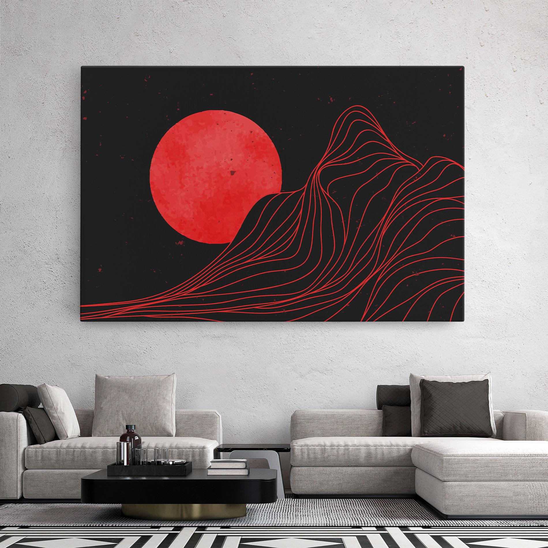 Tablou Canvas Bloody Moon mockup 2