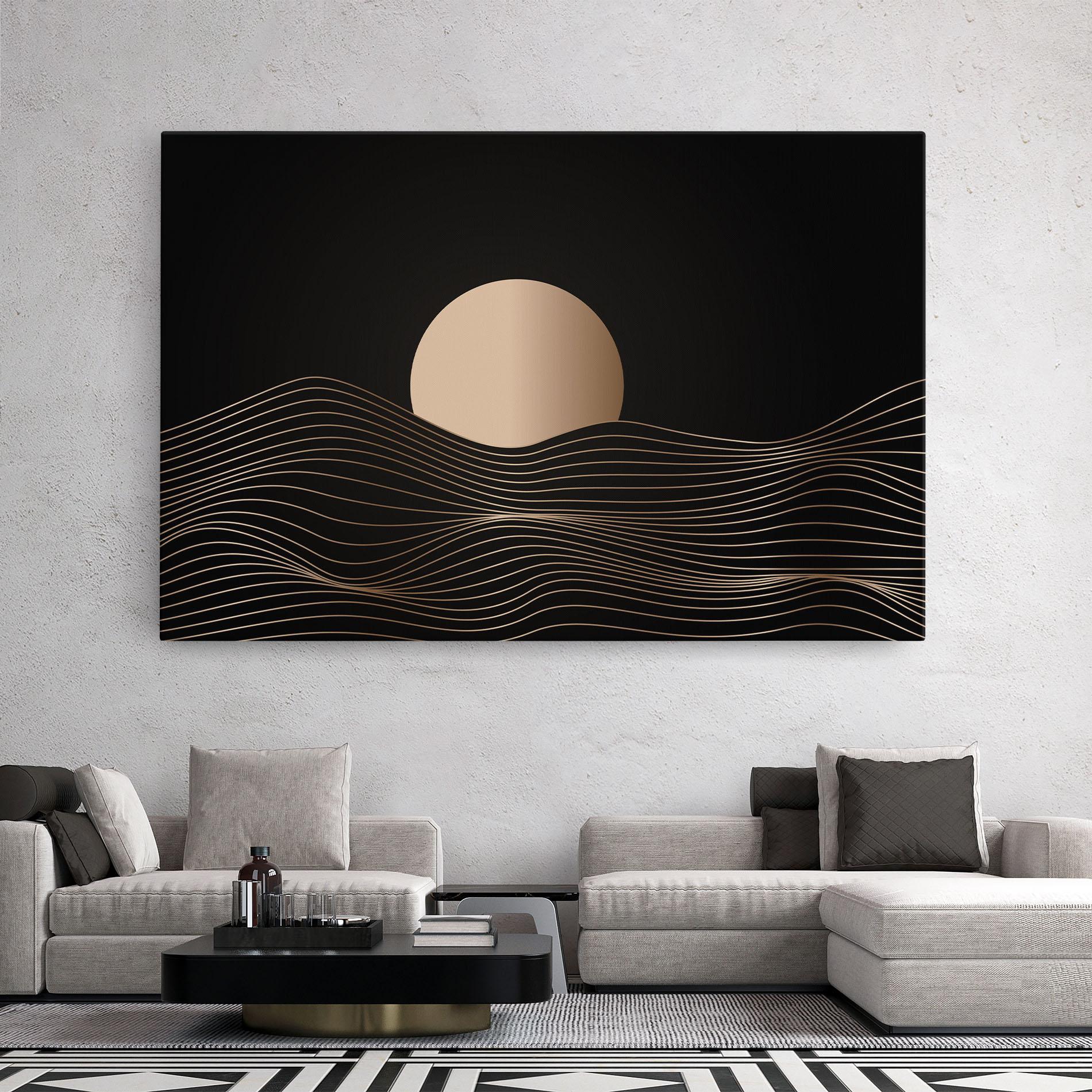 Tablou Canvas Cream Moon mockup 2