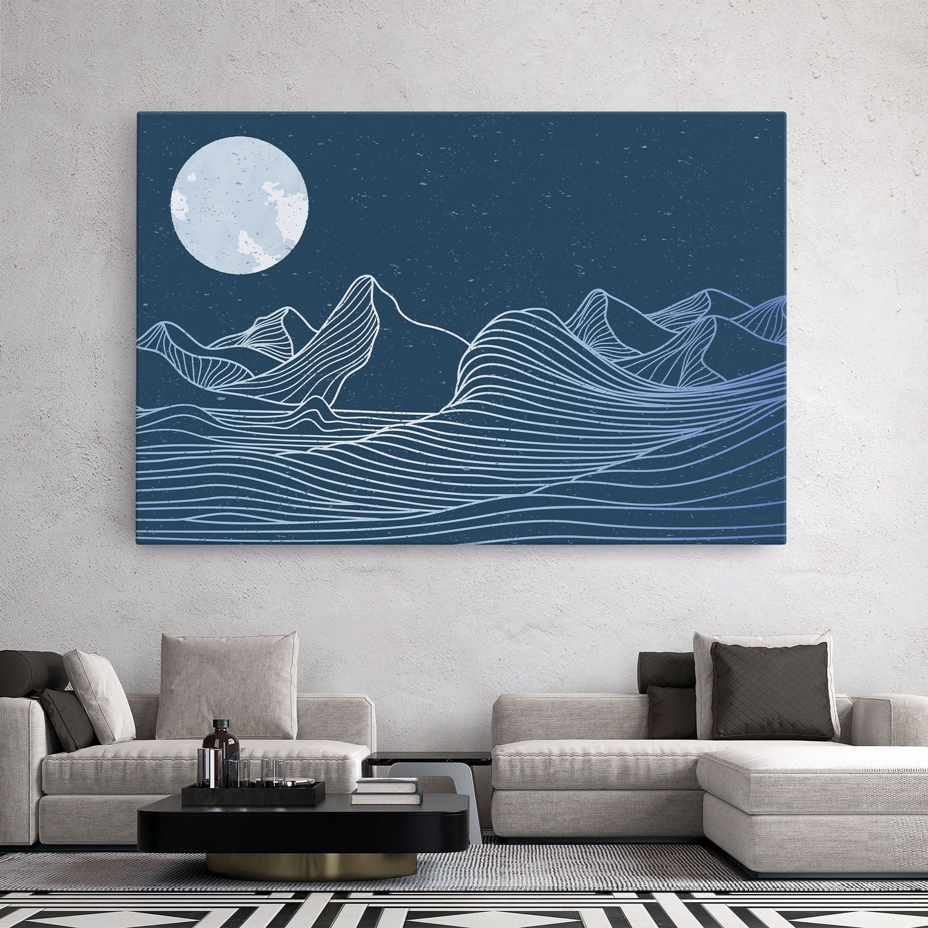 Ocean Blue Wave mockup 2