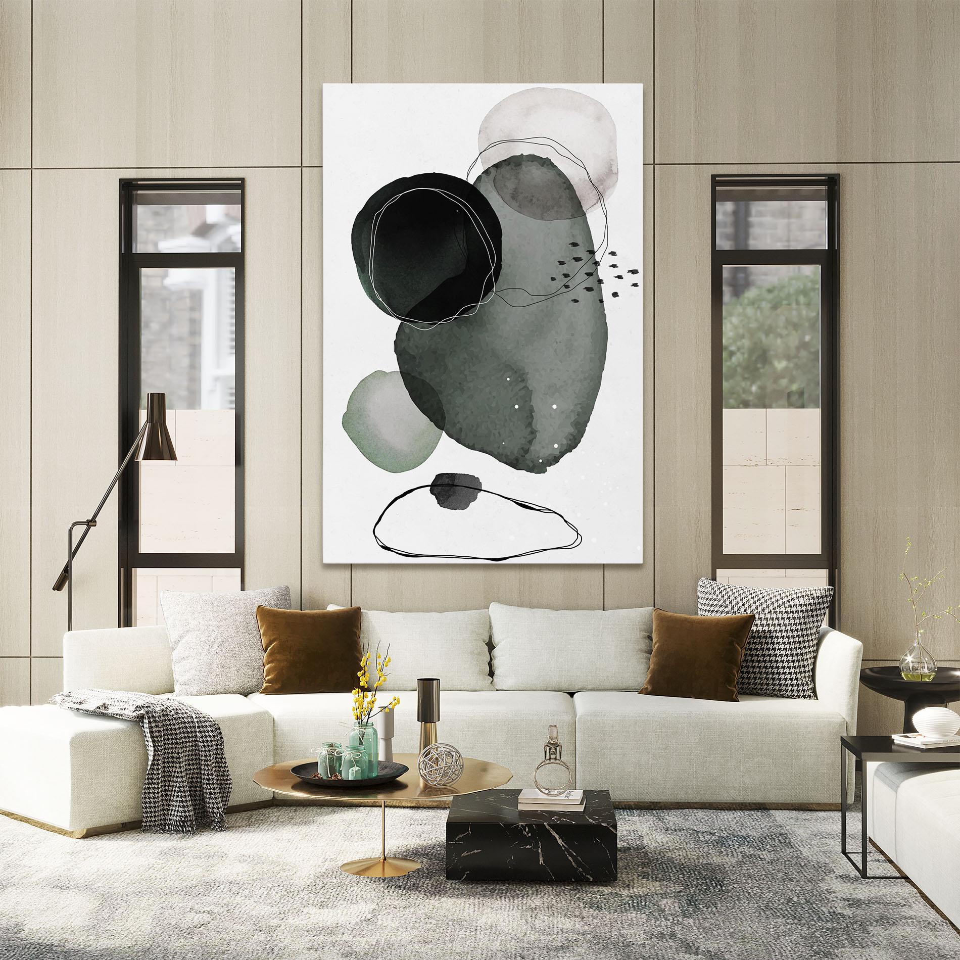 Tablou Canvas Green Watercolor mockup 2