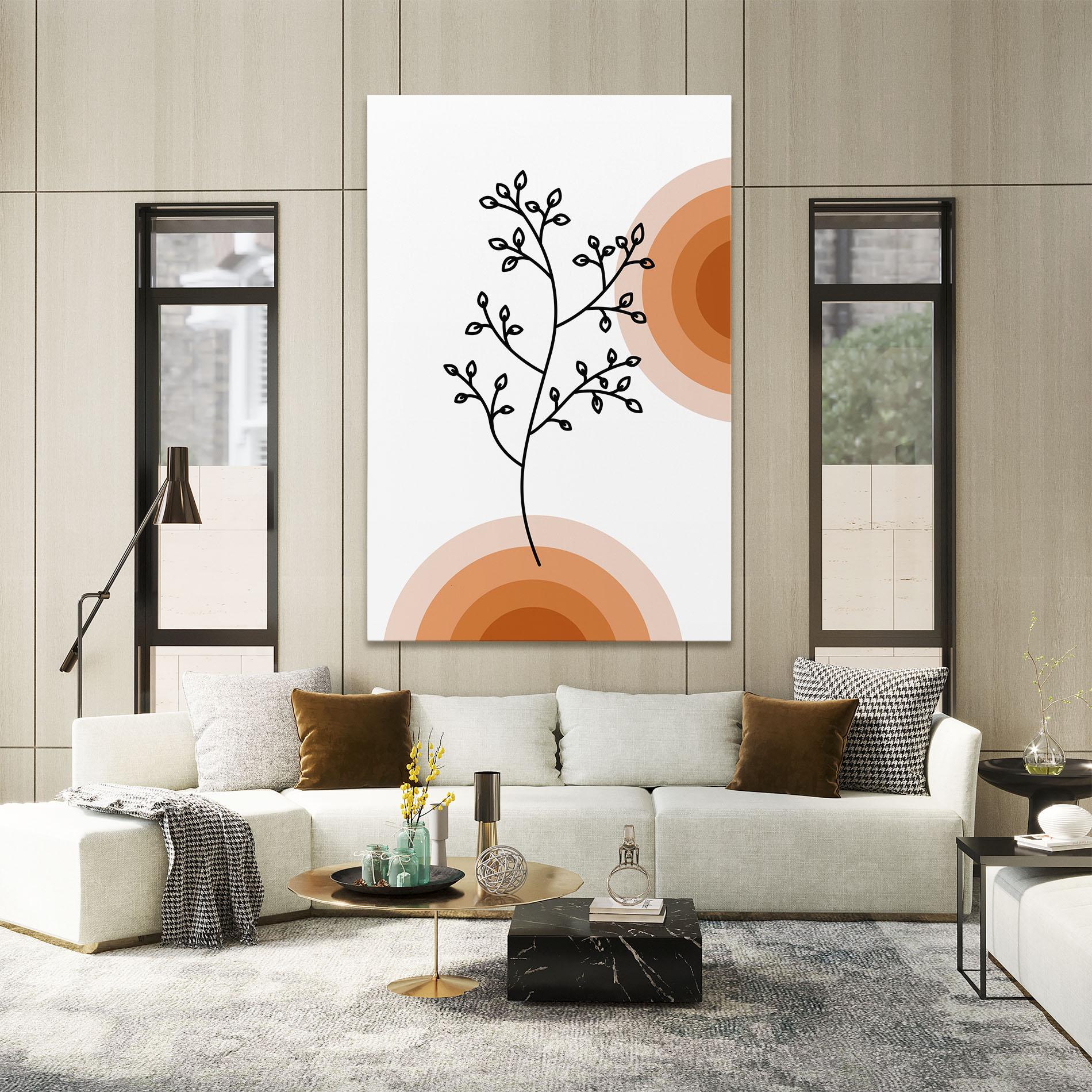 Tablou Canvas Plant Orange Circle mockup 2