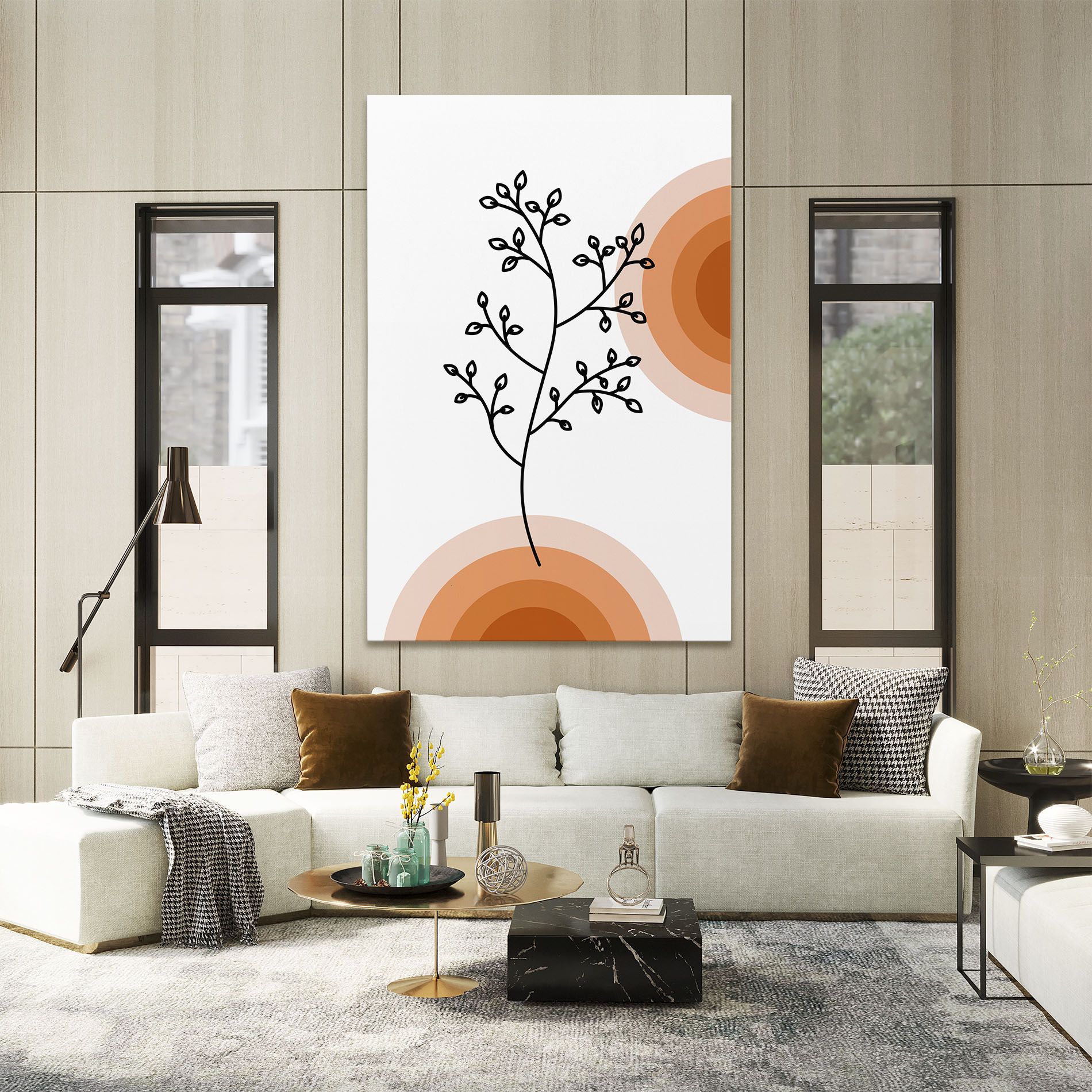 Plant Orange Circle mockup 2