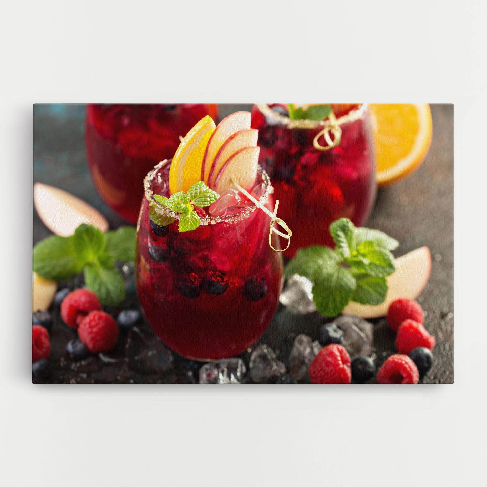 Tablou Canvas Berry Drink mockup 0