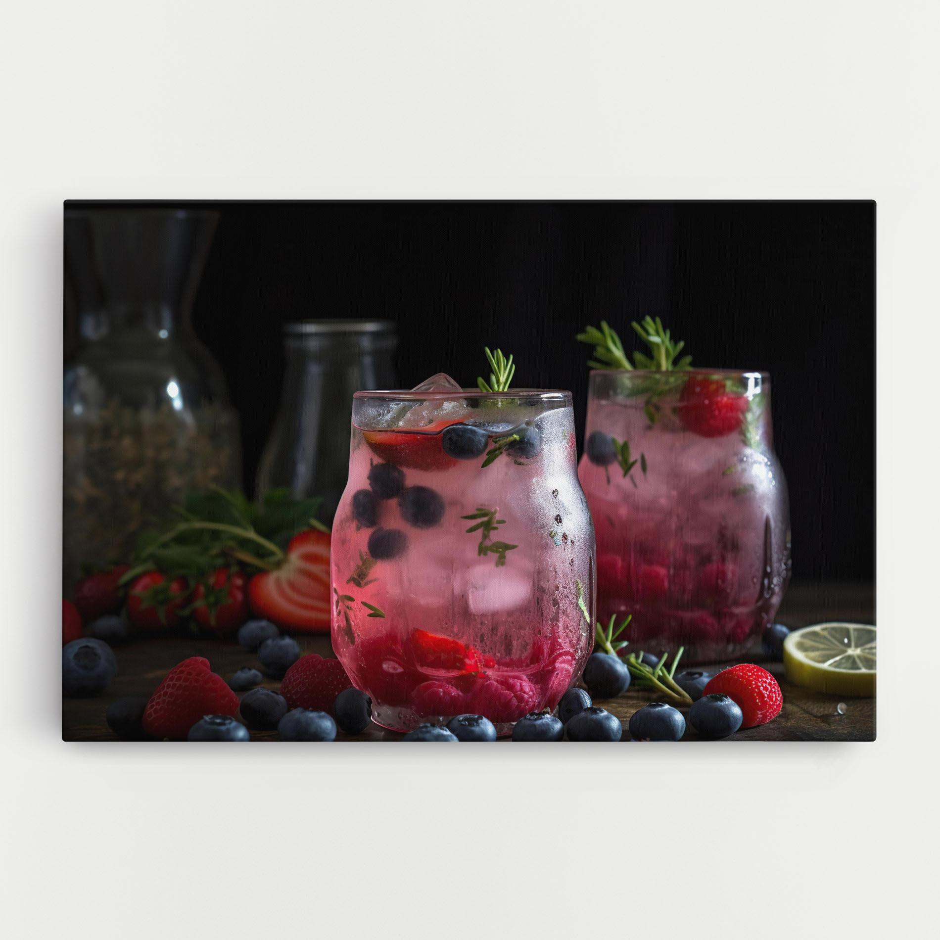 Tablou Canvas Berry Ice Drink mockup 0