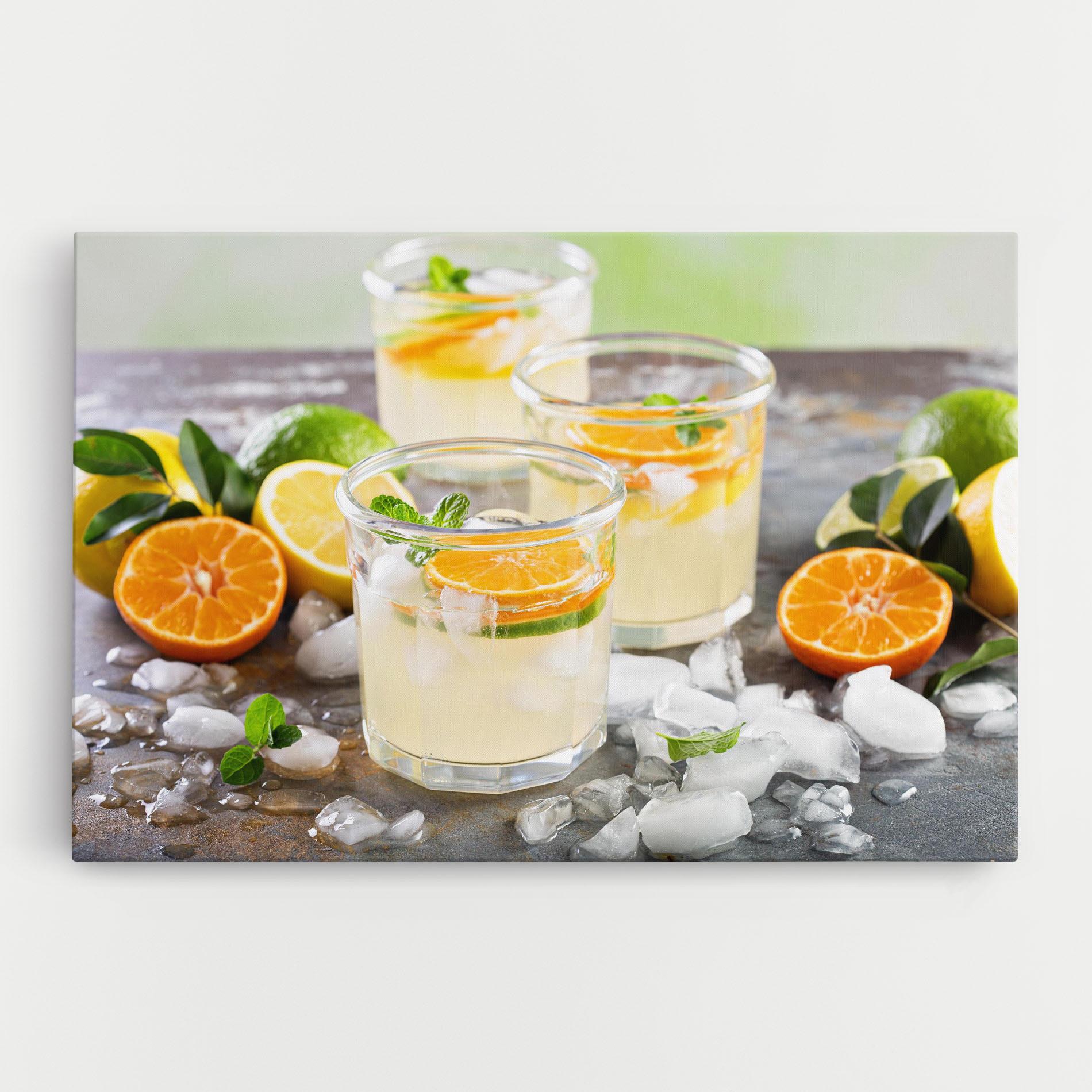 Tablou Canvas Citrus Fruit Lemonade mockup 0