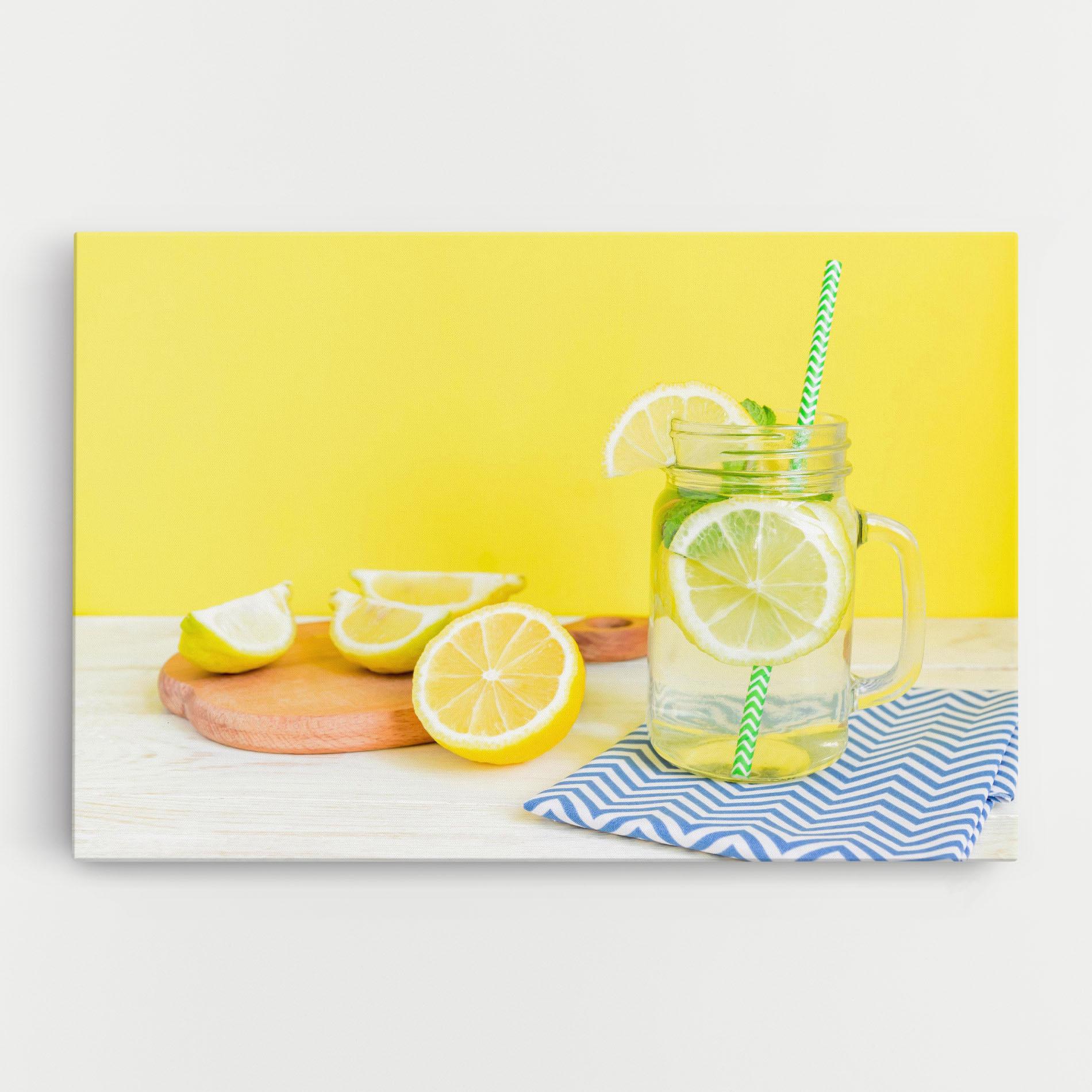 Tablou Canvas Citrus Lemonade Water mockup 0