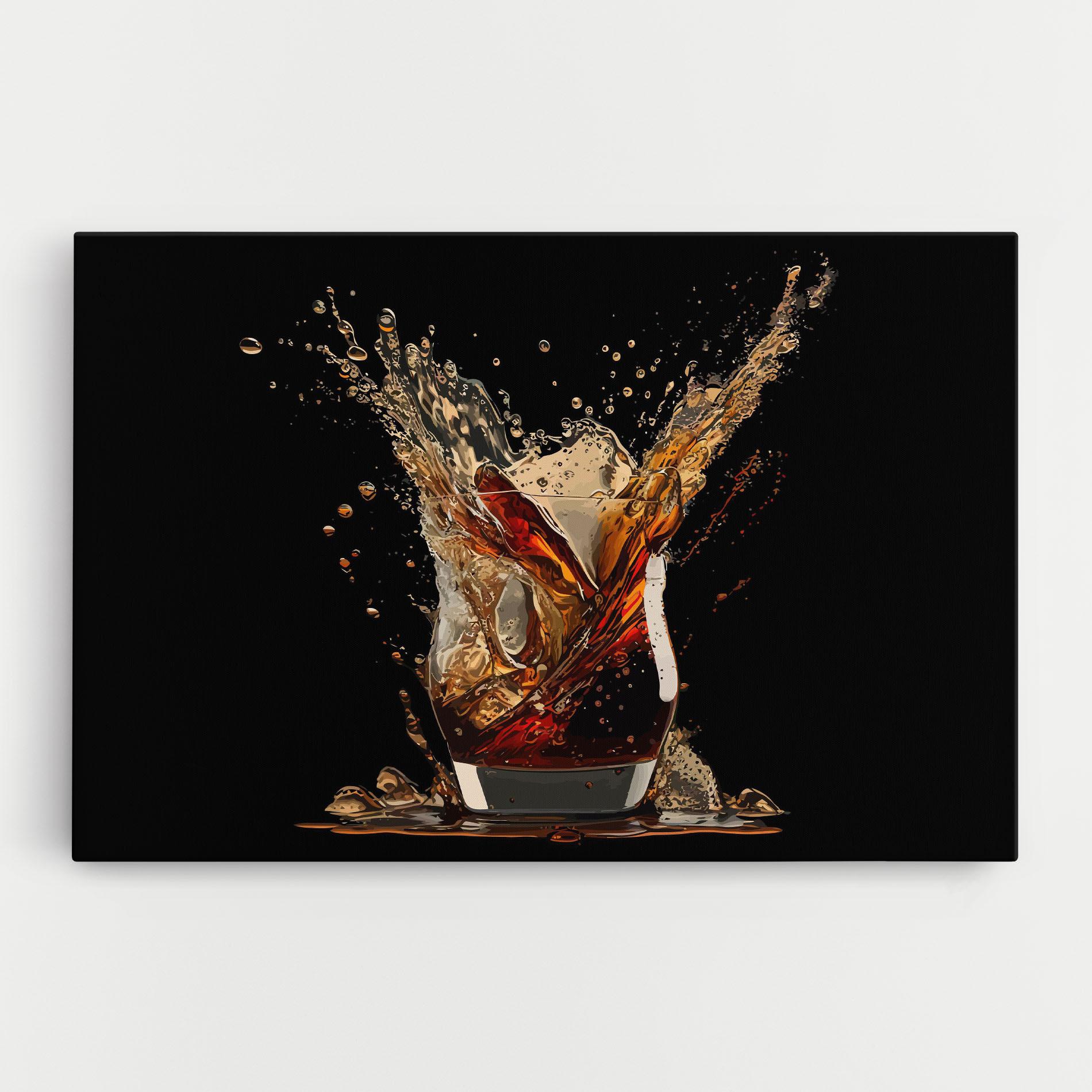 Tablou Canvas Cola Splash mockup 0