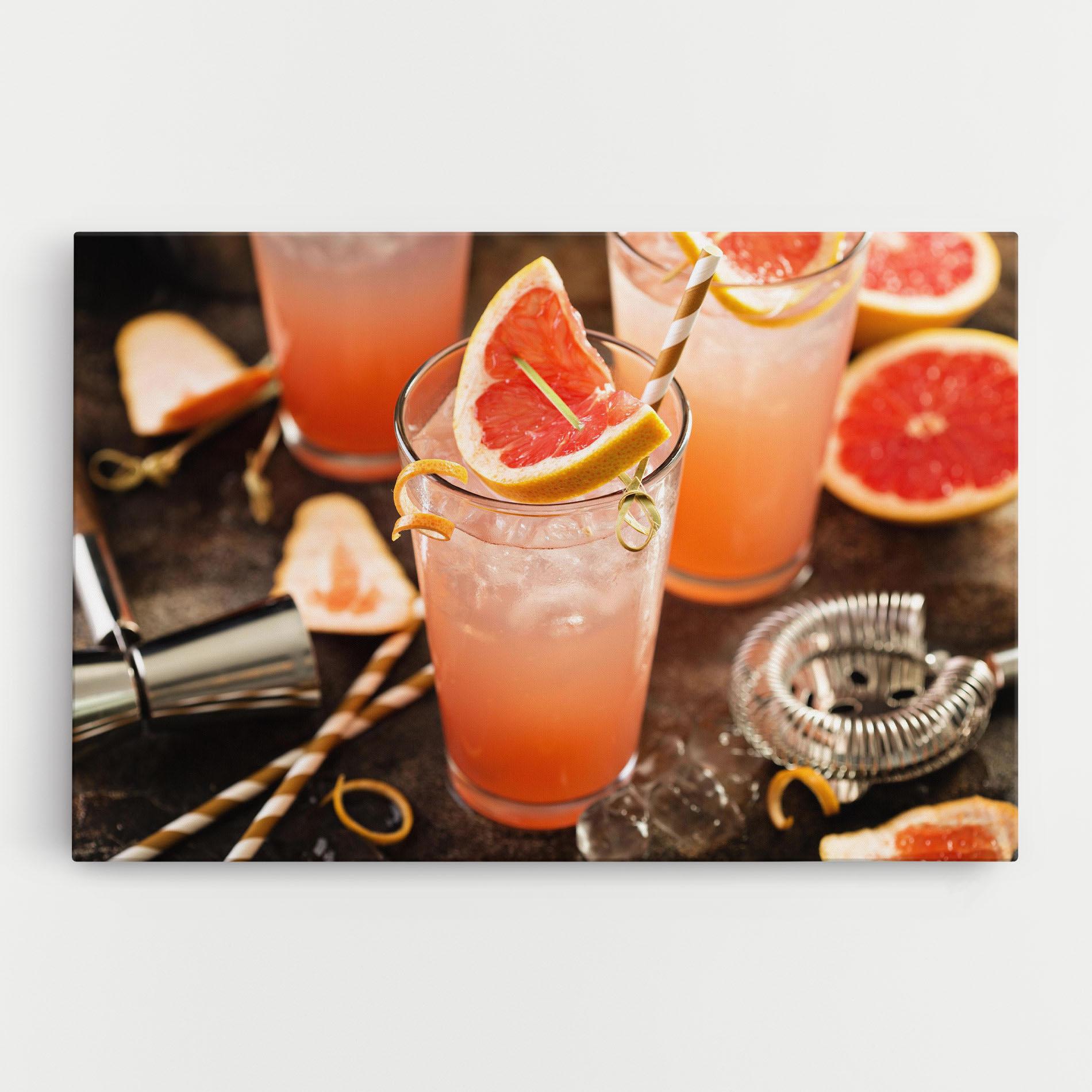 Tablou Canvas Grapefruit Cocktail mockup 0