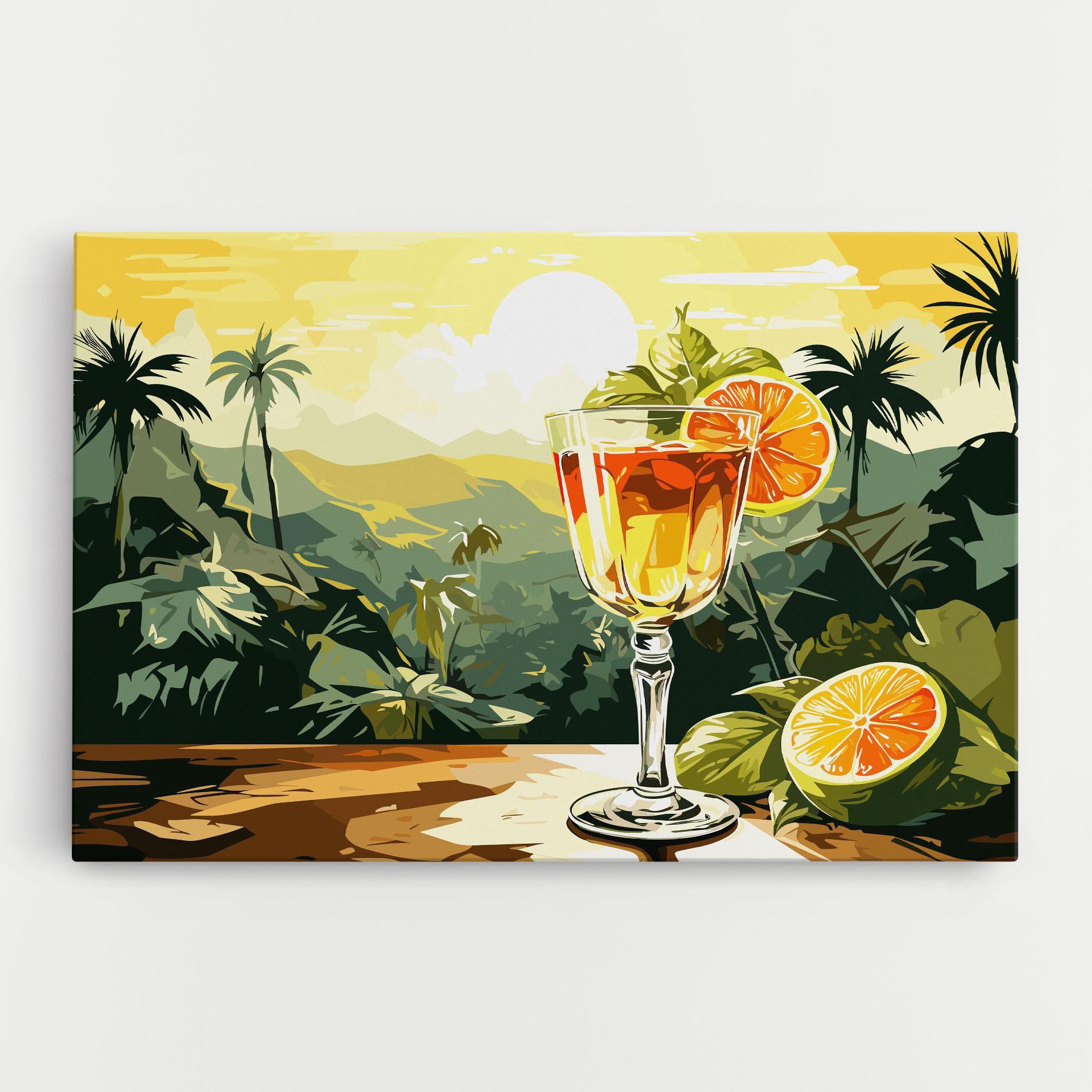 Tablou Canvas Orange Drink mockup 0