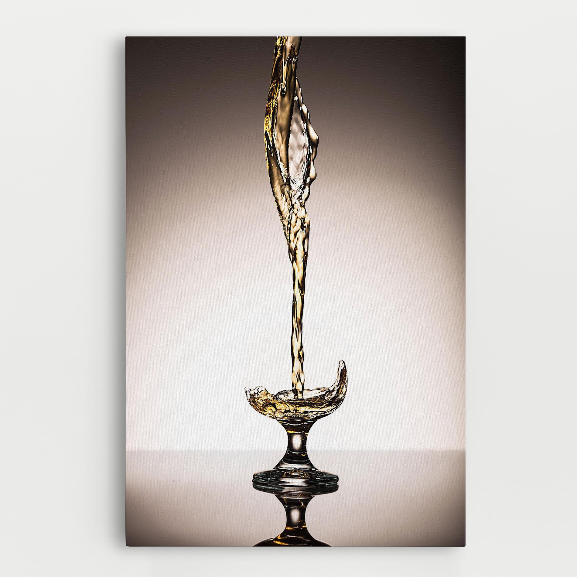 Tablou Canvas White Wine Splash mockup 0