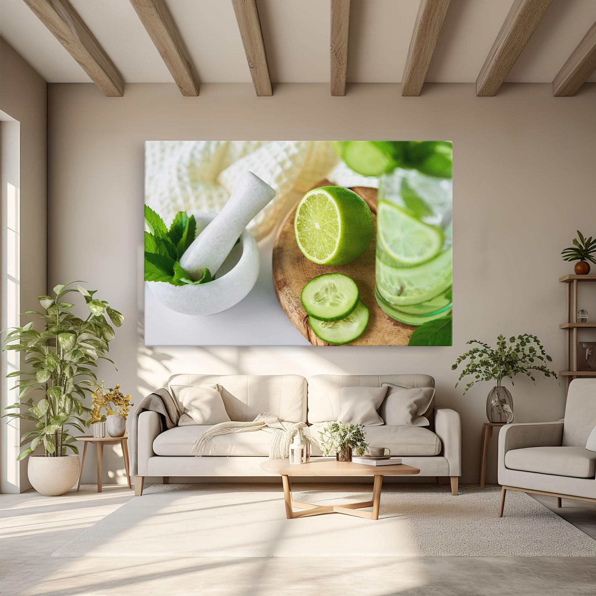 Tablou Canvas Detox Drink Lemonade mockup 6