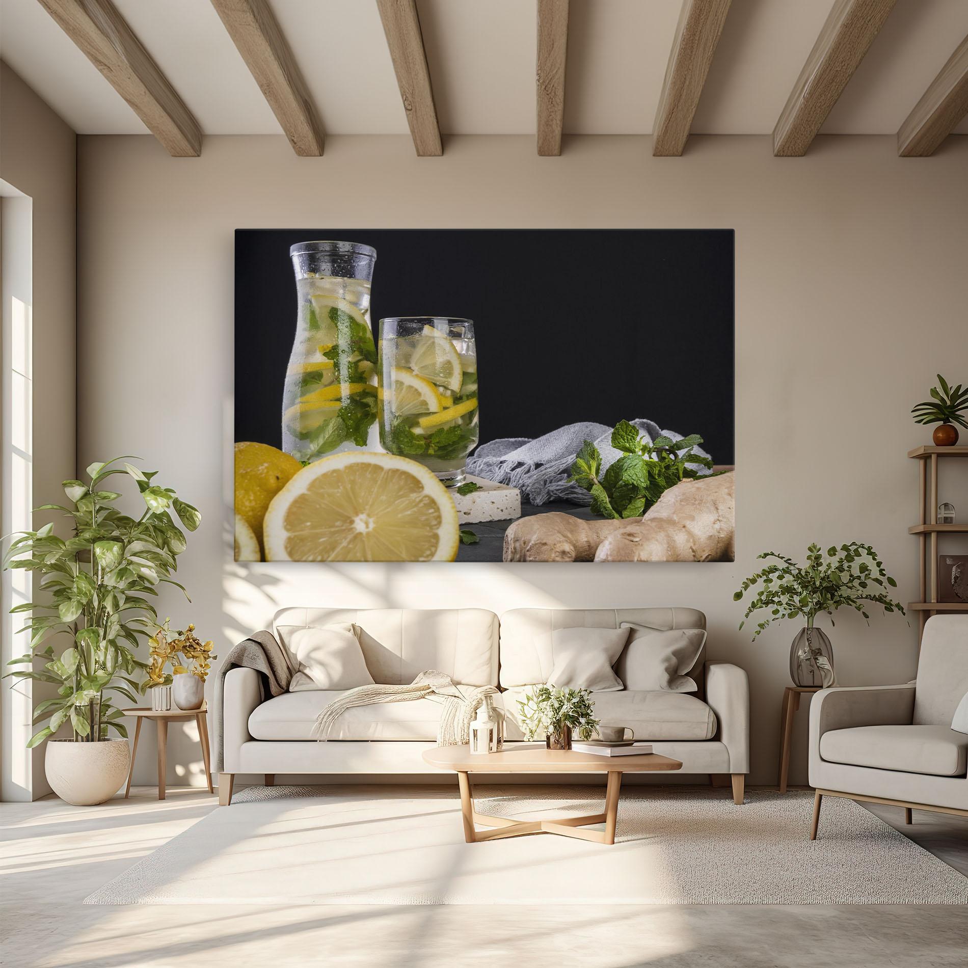 Tablou Canvas Ginger Lemonade mockup 6