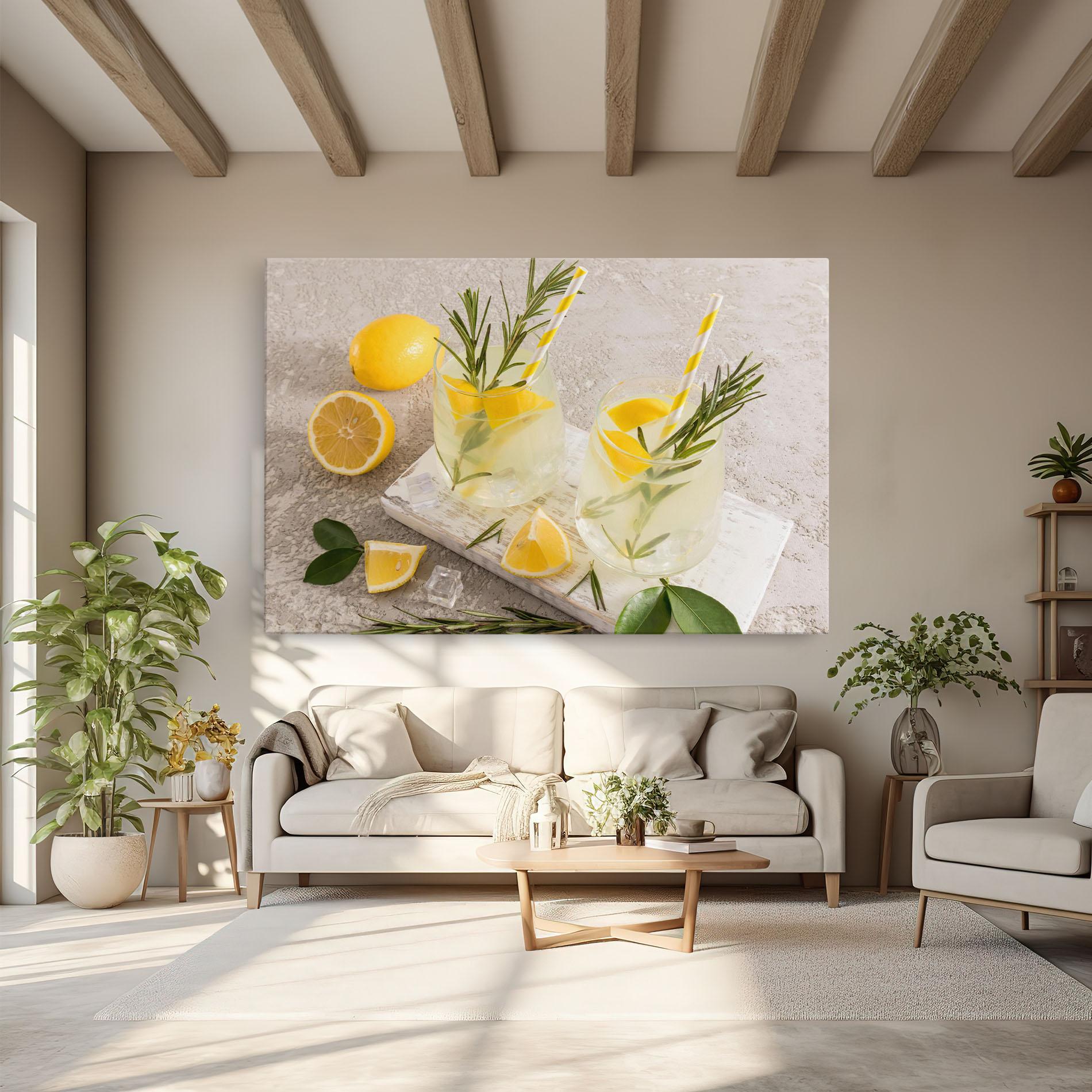 Tablou Canvas Homemade Rosemary Drink mockup 6