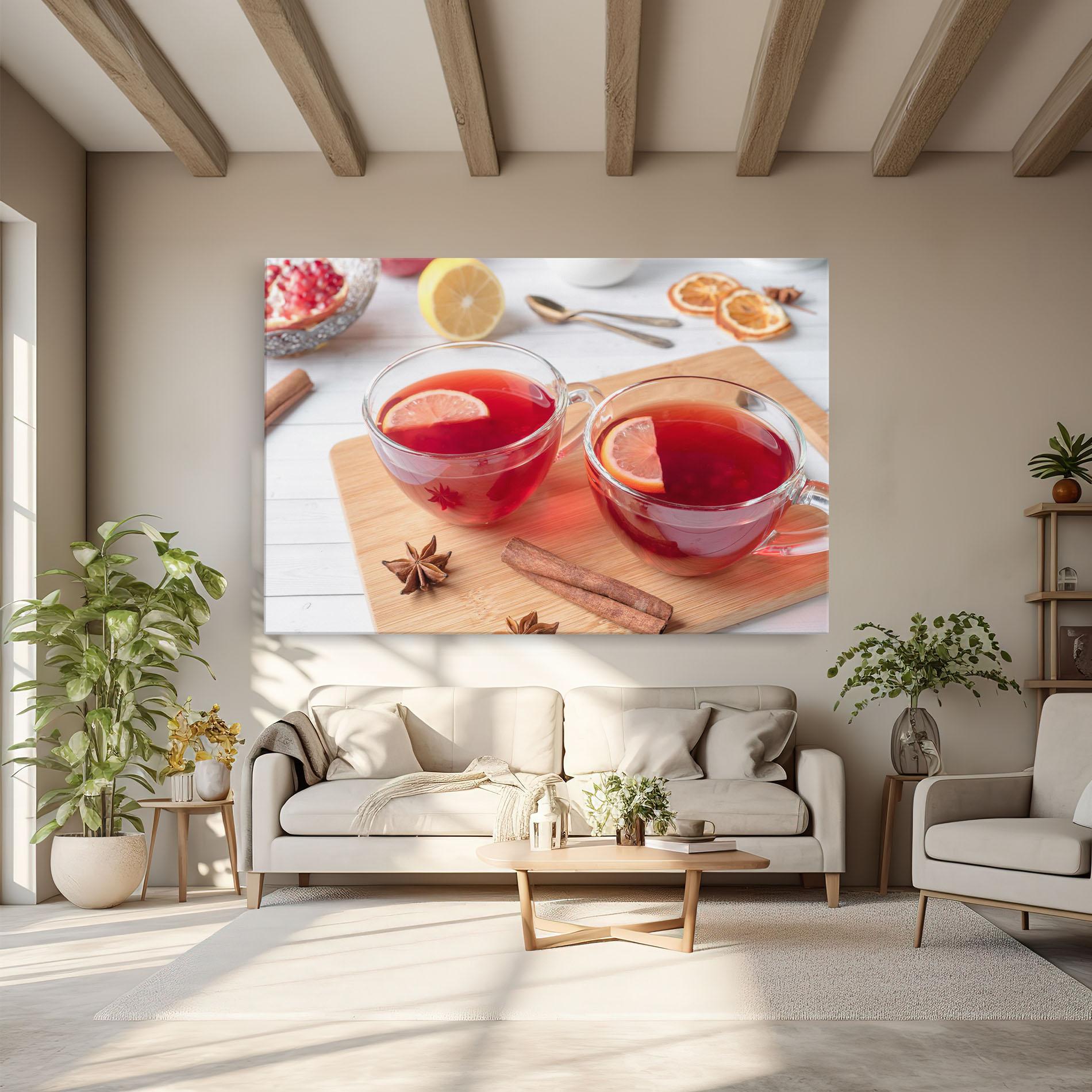 Tablou Canvas Pomegranate Lemon mockup 6