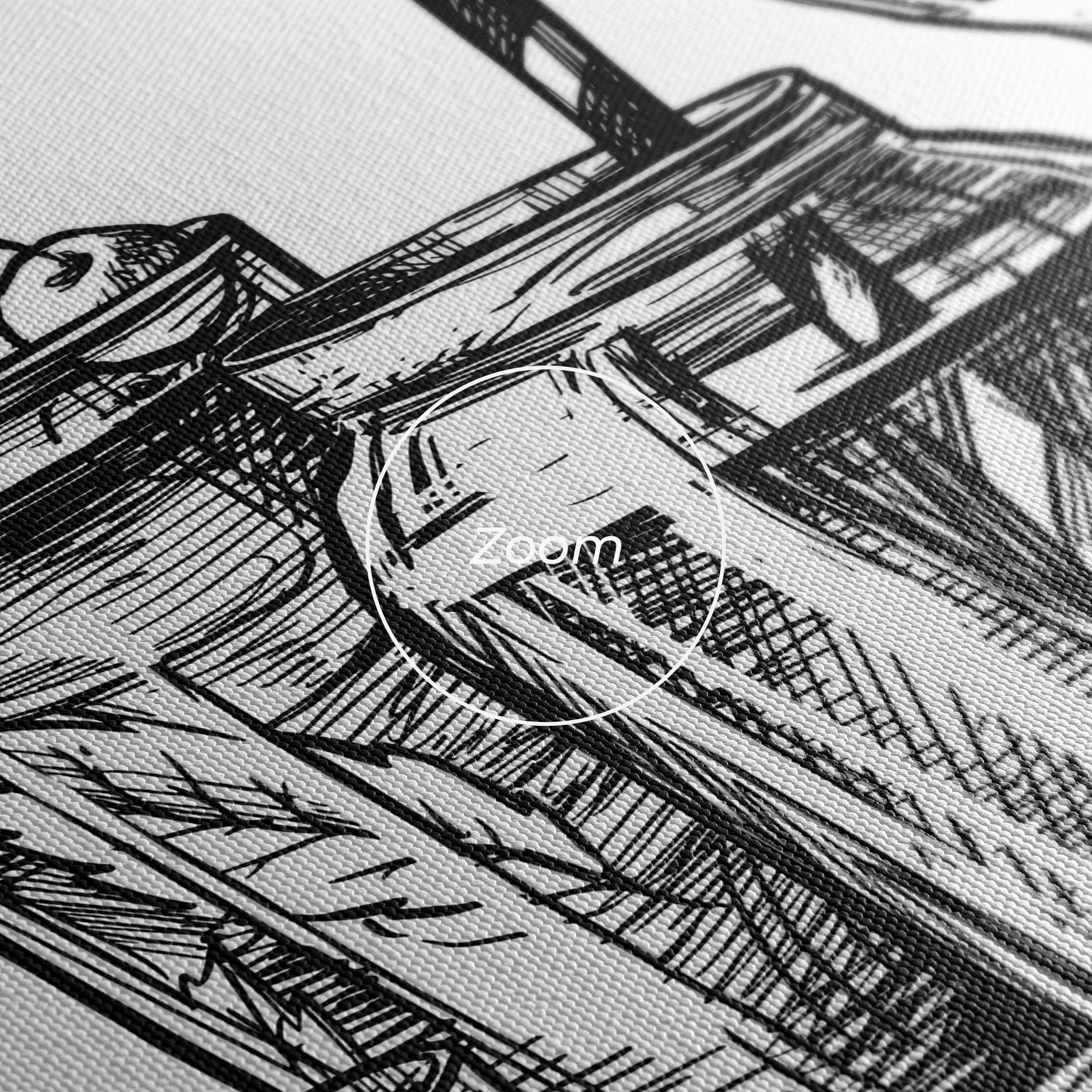 Tablou Canvas Black Line Drinks mockup 3