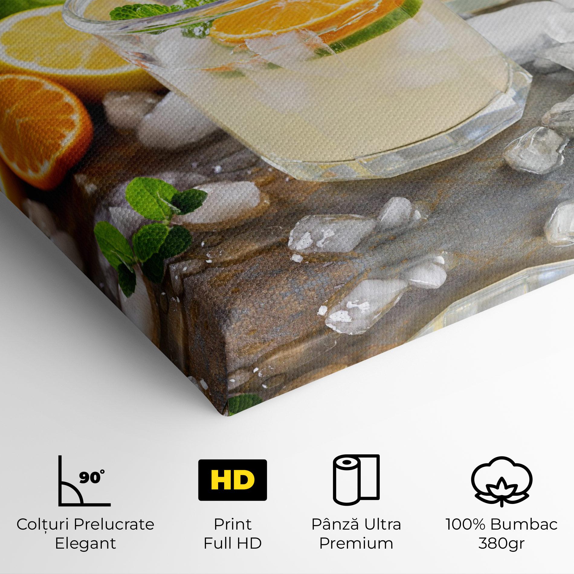 Tablou Canvas Citrus Fruit Lemonade mockup 4