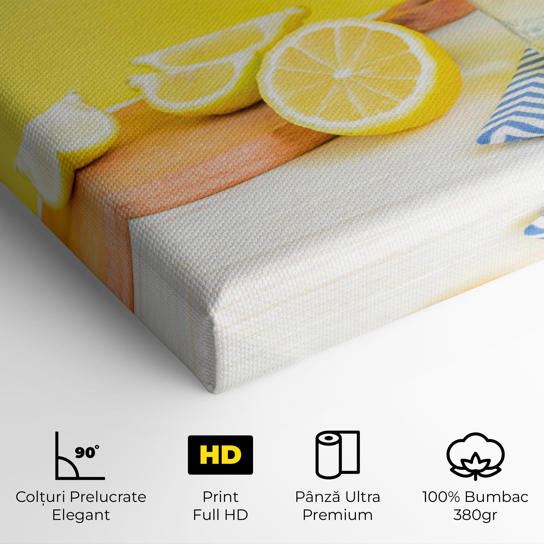 Tablou Canvas Citrus Lemonade Water mockup 4