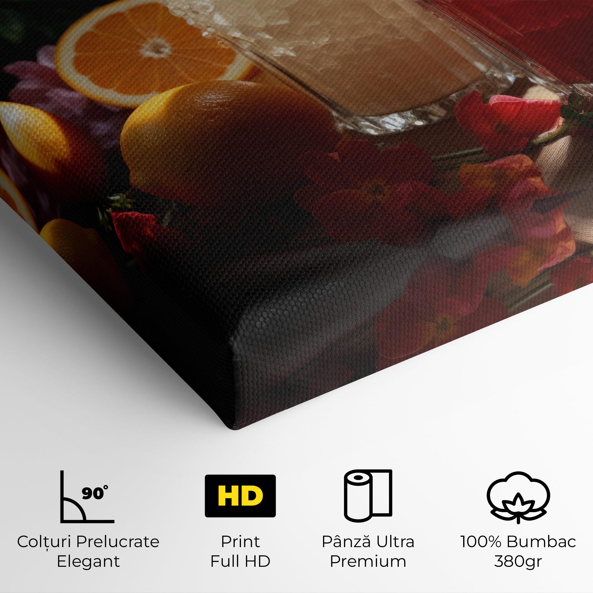 Tablou Canvas Citrus Smoothie Drink mockup 4