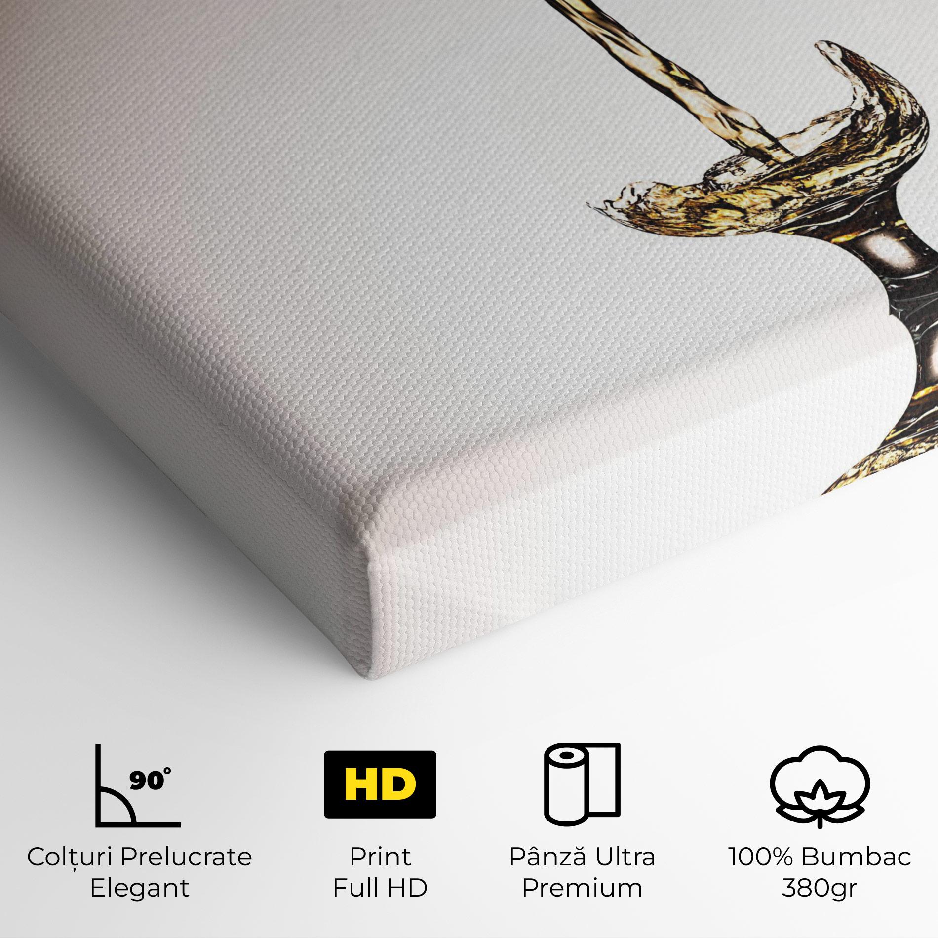 Tablou Canvas White Wine Splash mockup 4