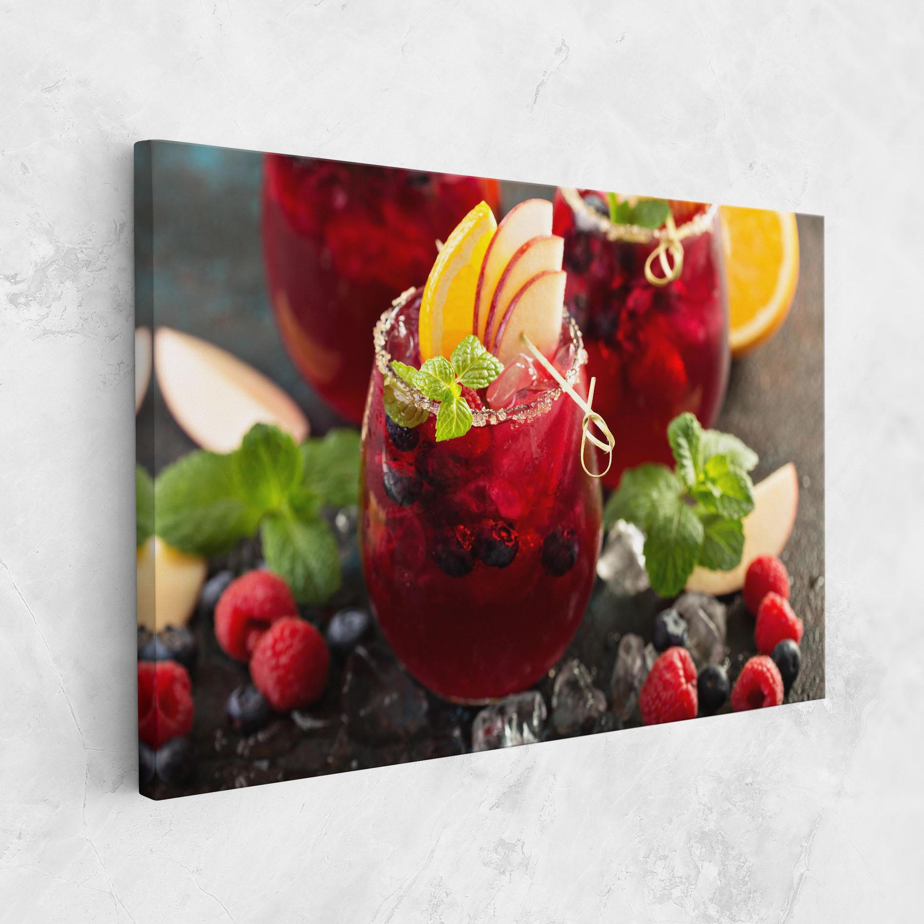 Tablou Canvas Berry Drink mockup 1