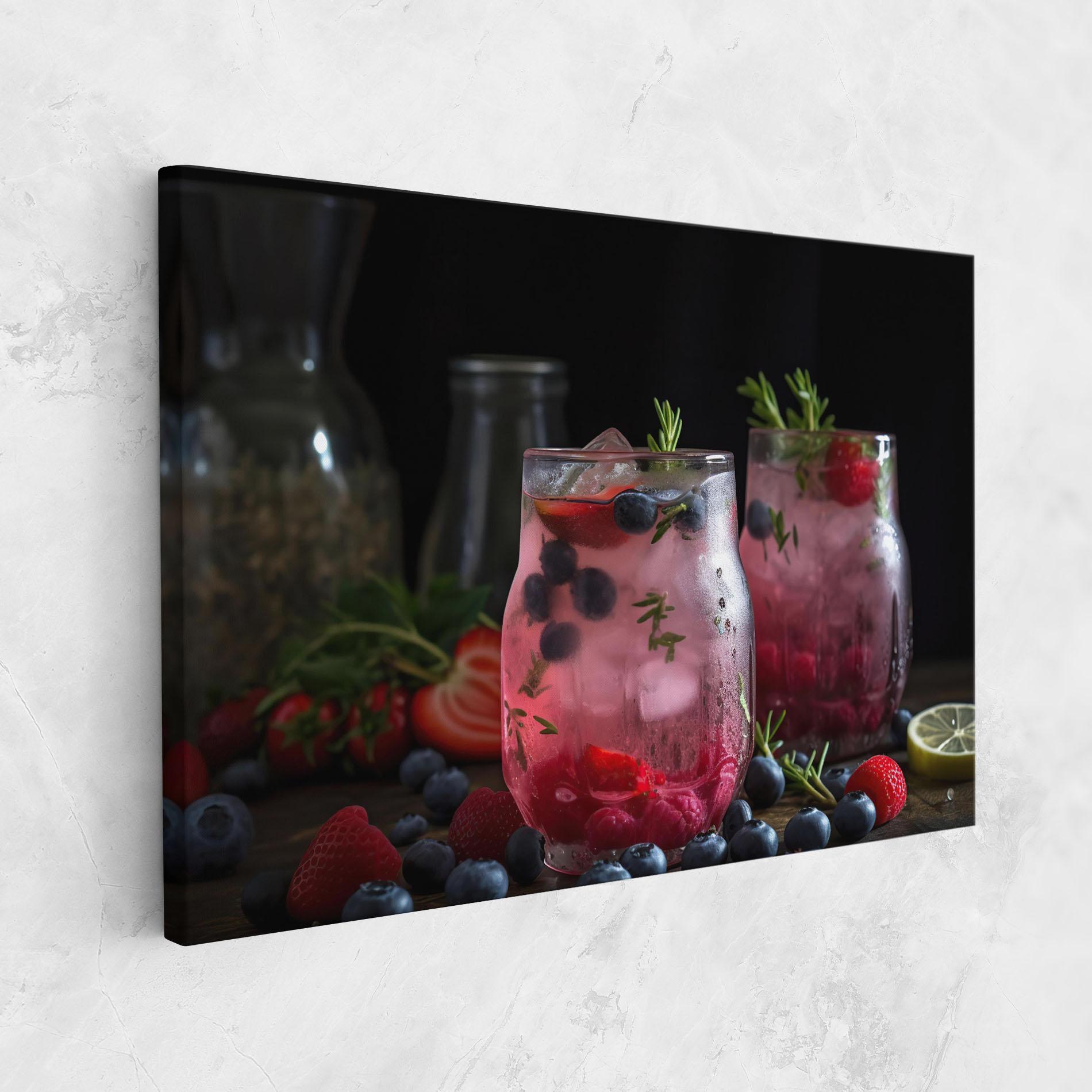 Tablou Canvas Berry Ice Drink mockup 1