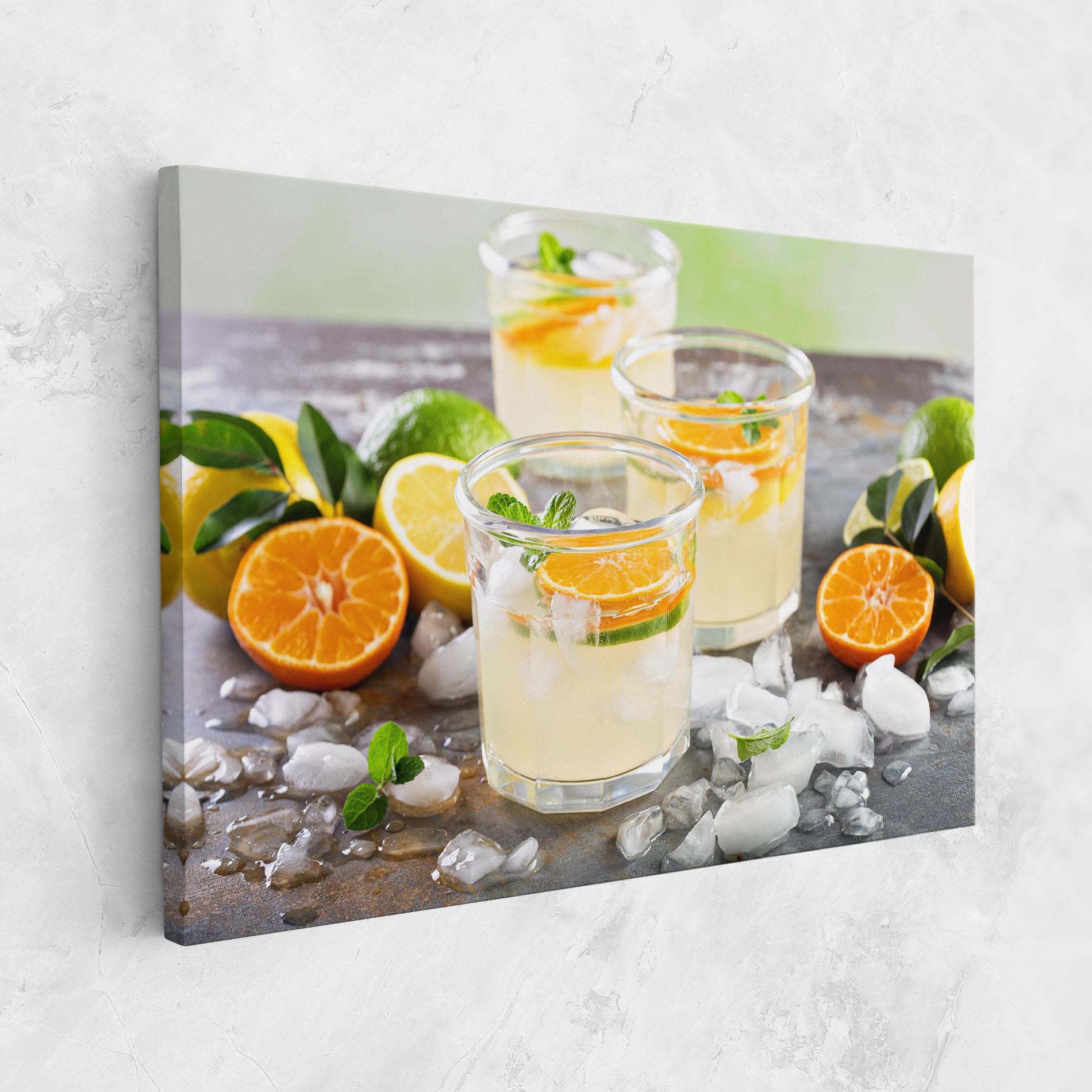 Tablou Canvas Citrus Fruit Lemonade mockup 1