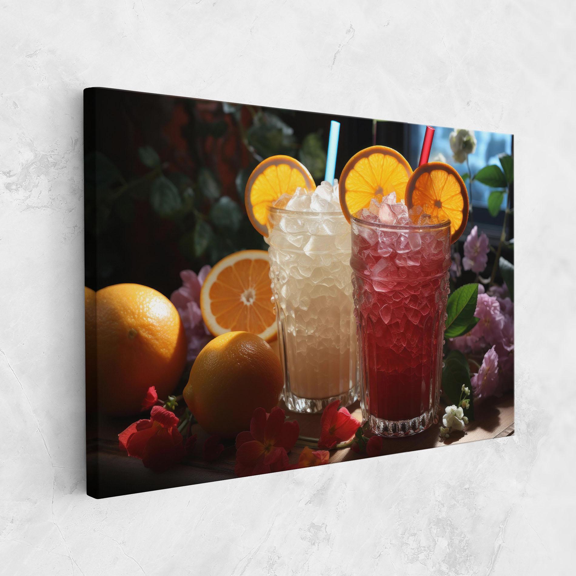 Tablou Canvas Citrus Smoothie Drink mockup 1