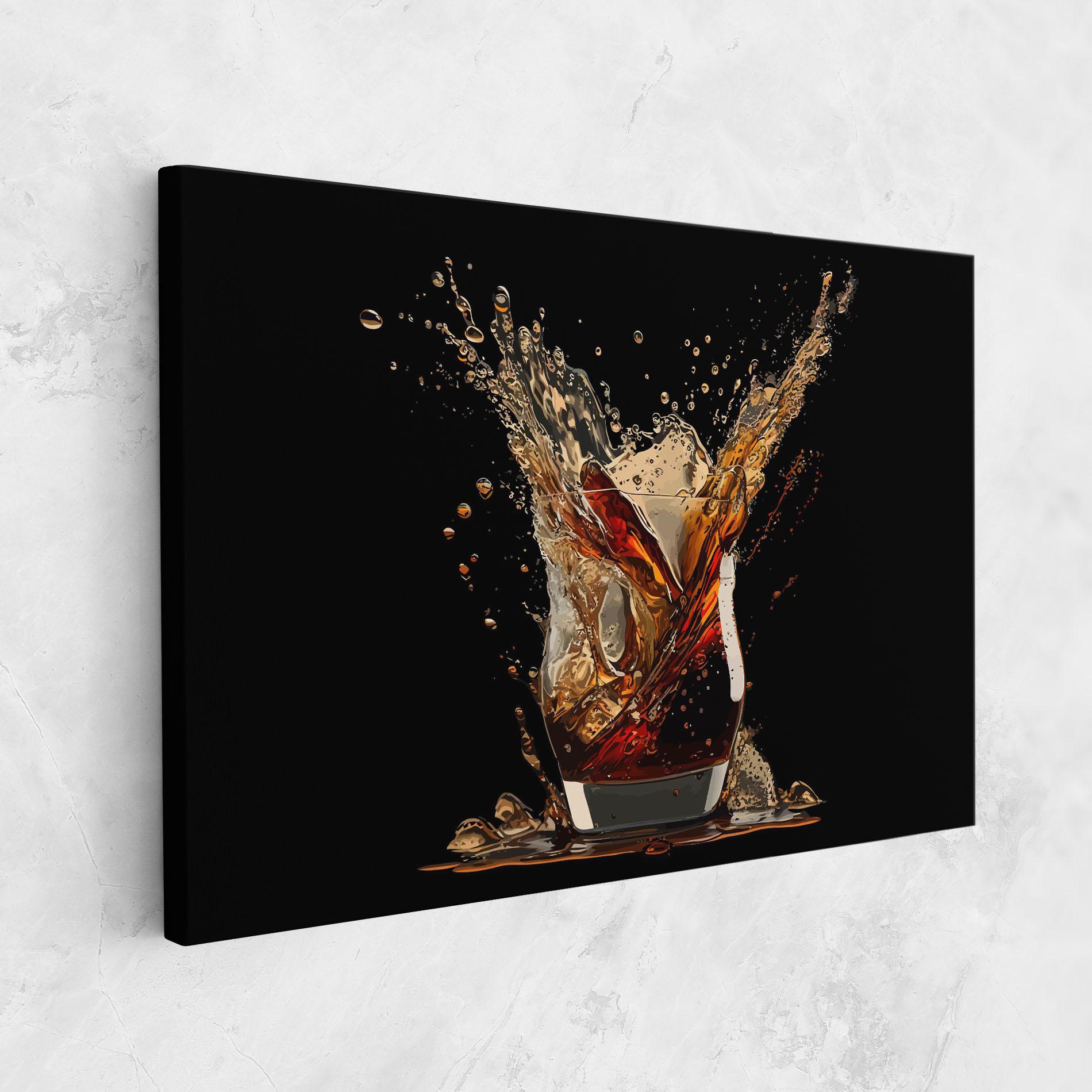 Tablou Canvas Cola Splash mockup 1