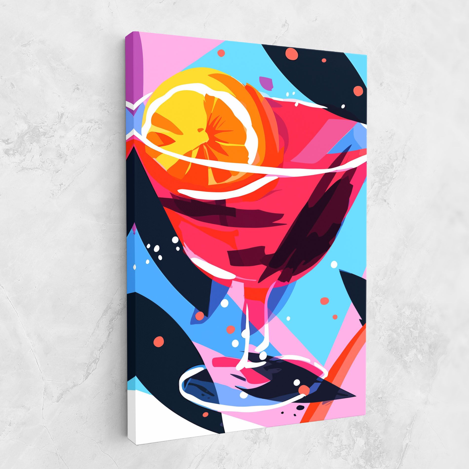 Red Cocktail Art mockup 1