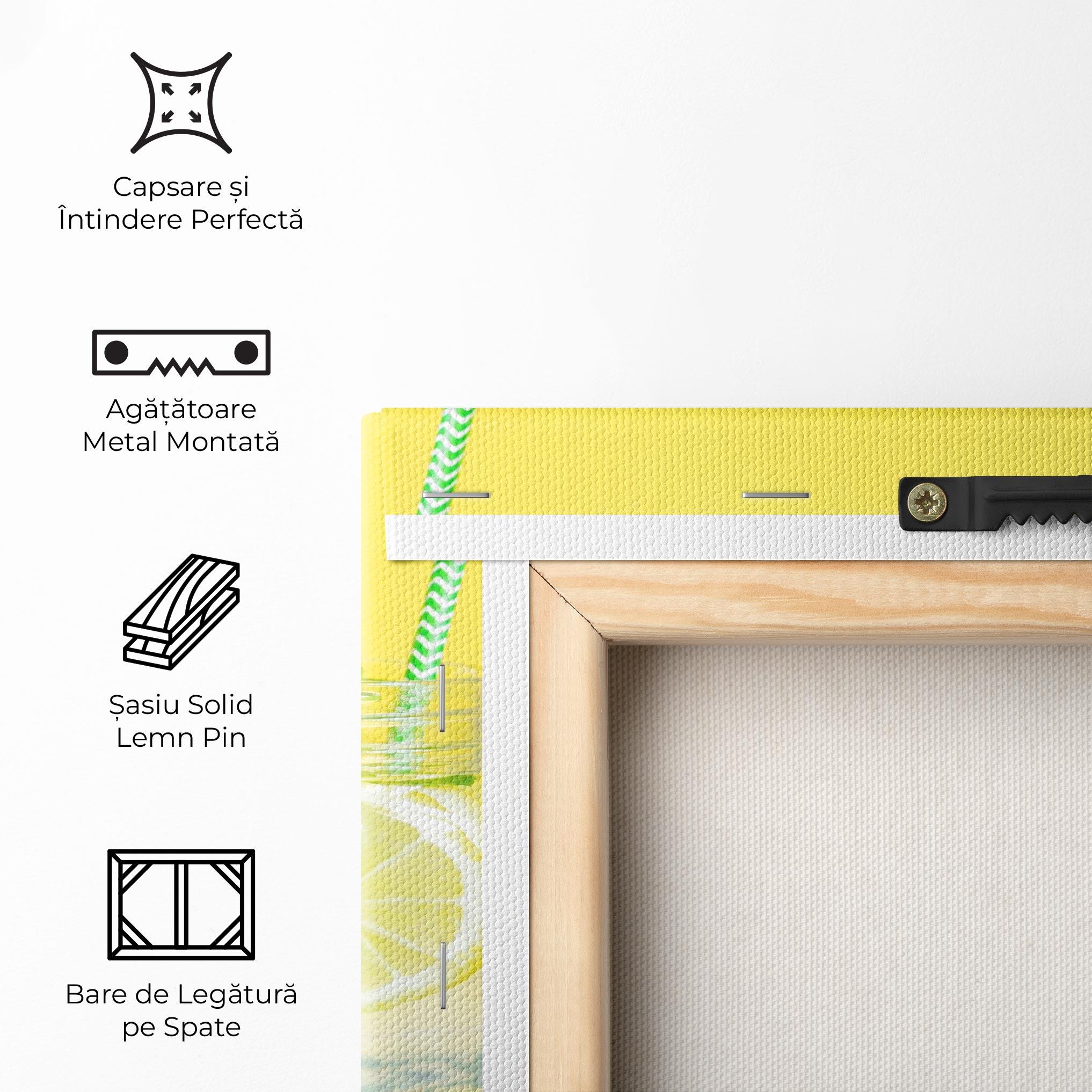 Tablou Canvas Citrus Lemonade Water mockup 5