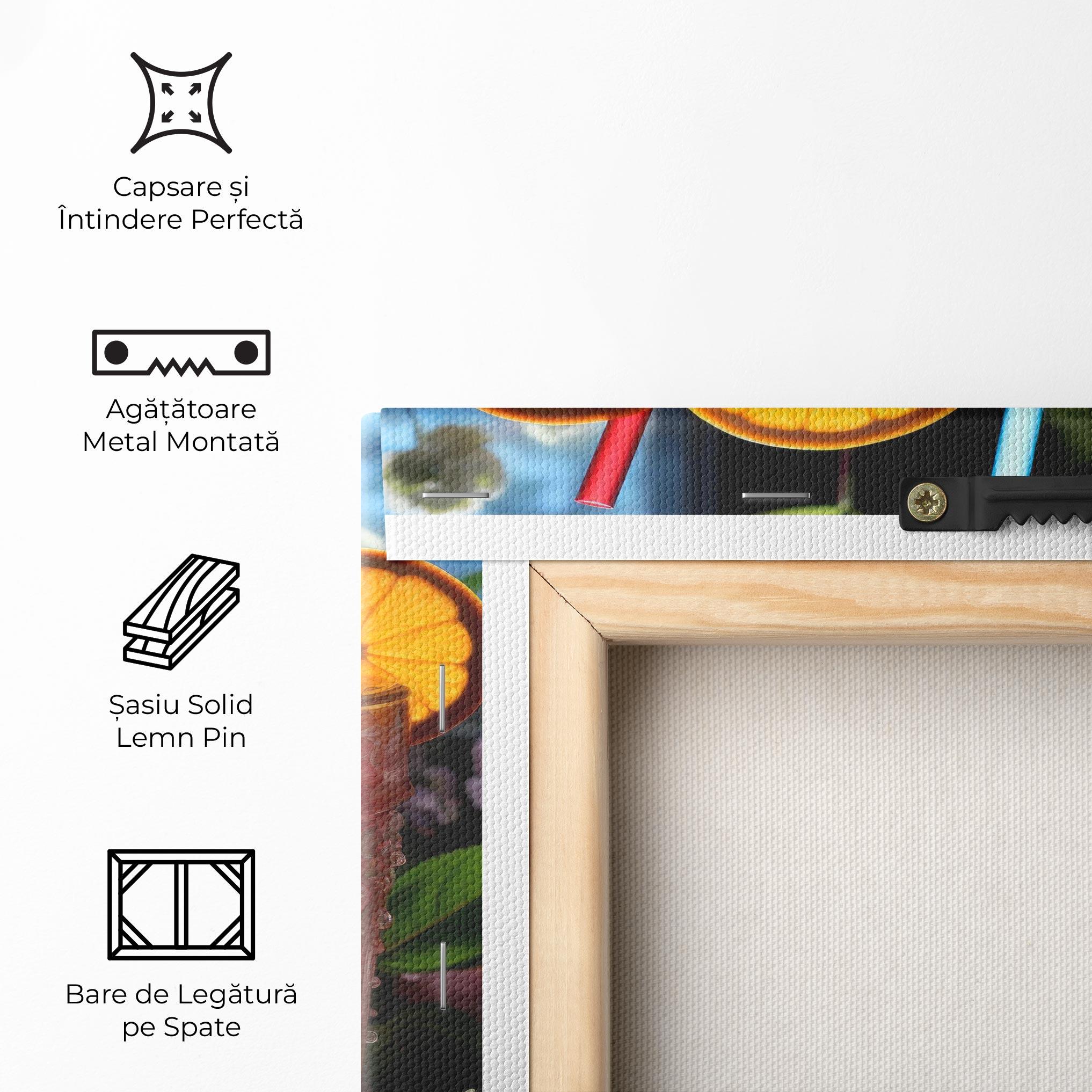 Tablou Canvas Citrus Smoothie Drink mockup 5