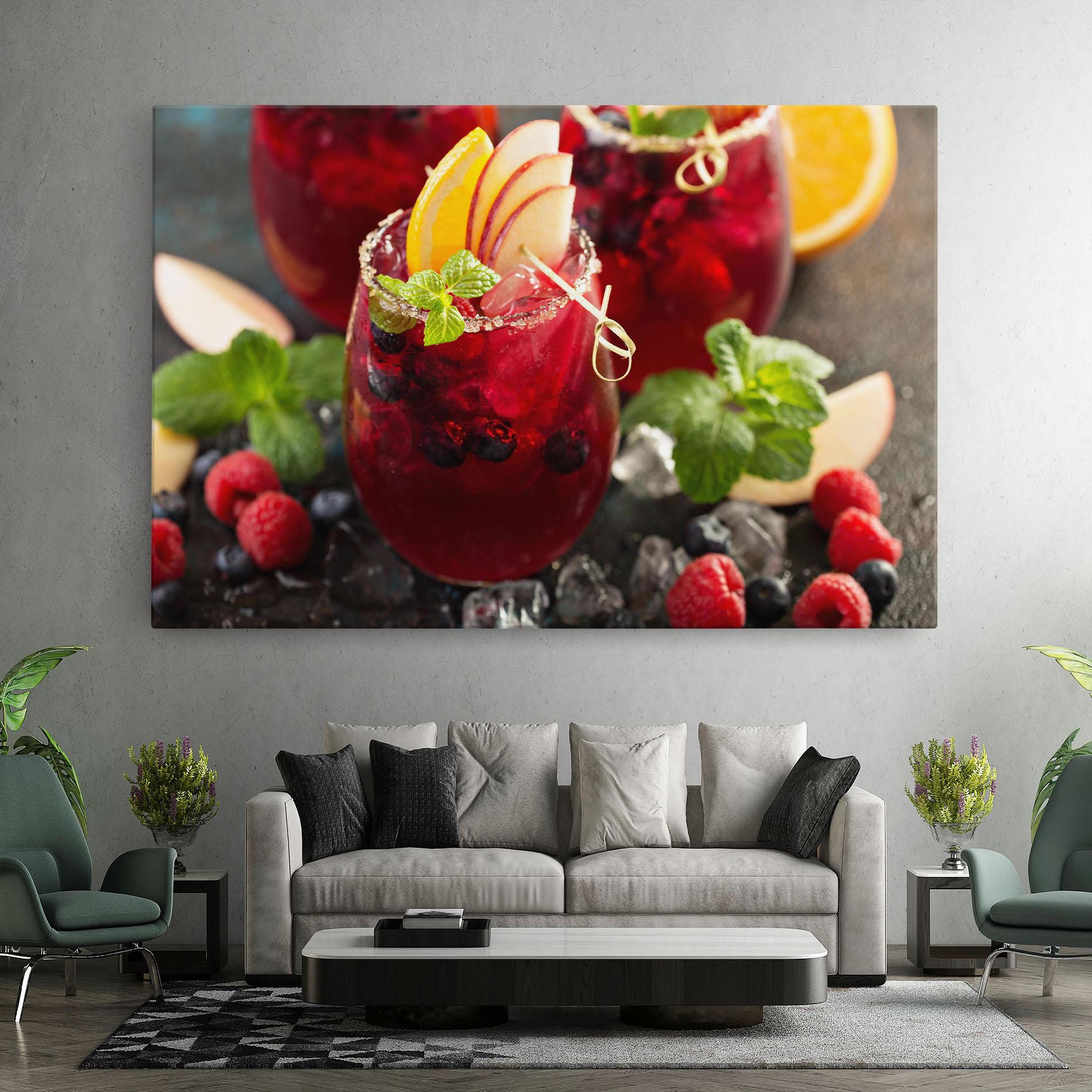 Tablou Canvas Berry Drink mockup 7